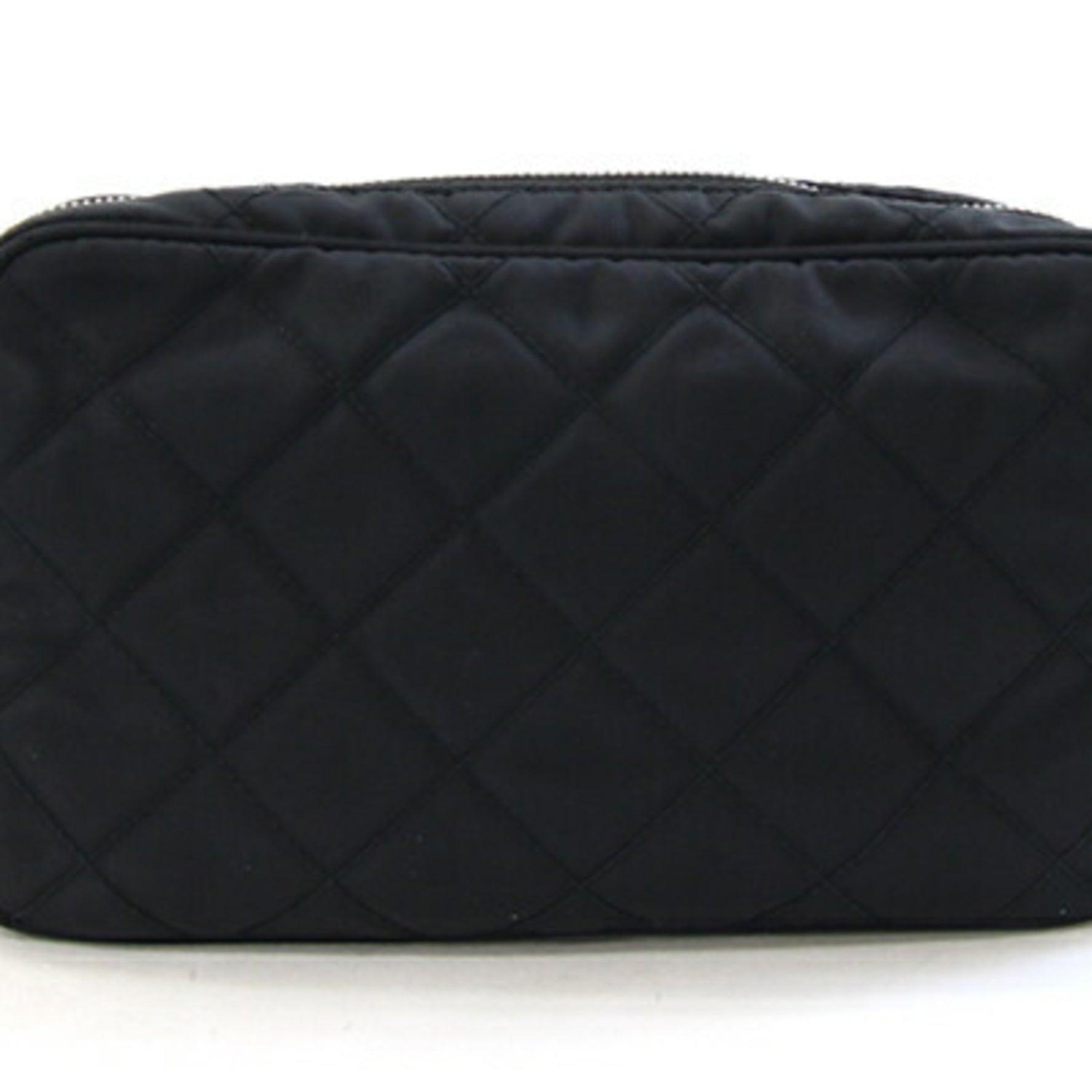 Prada Shoulder Bag Nylon Leather Pochette Quilted