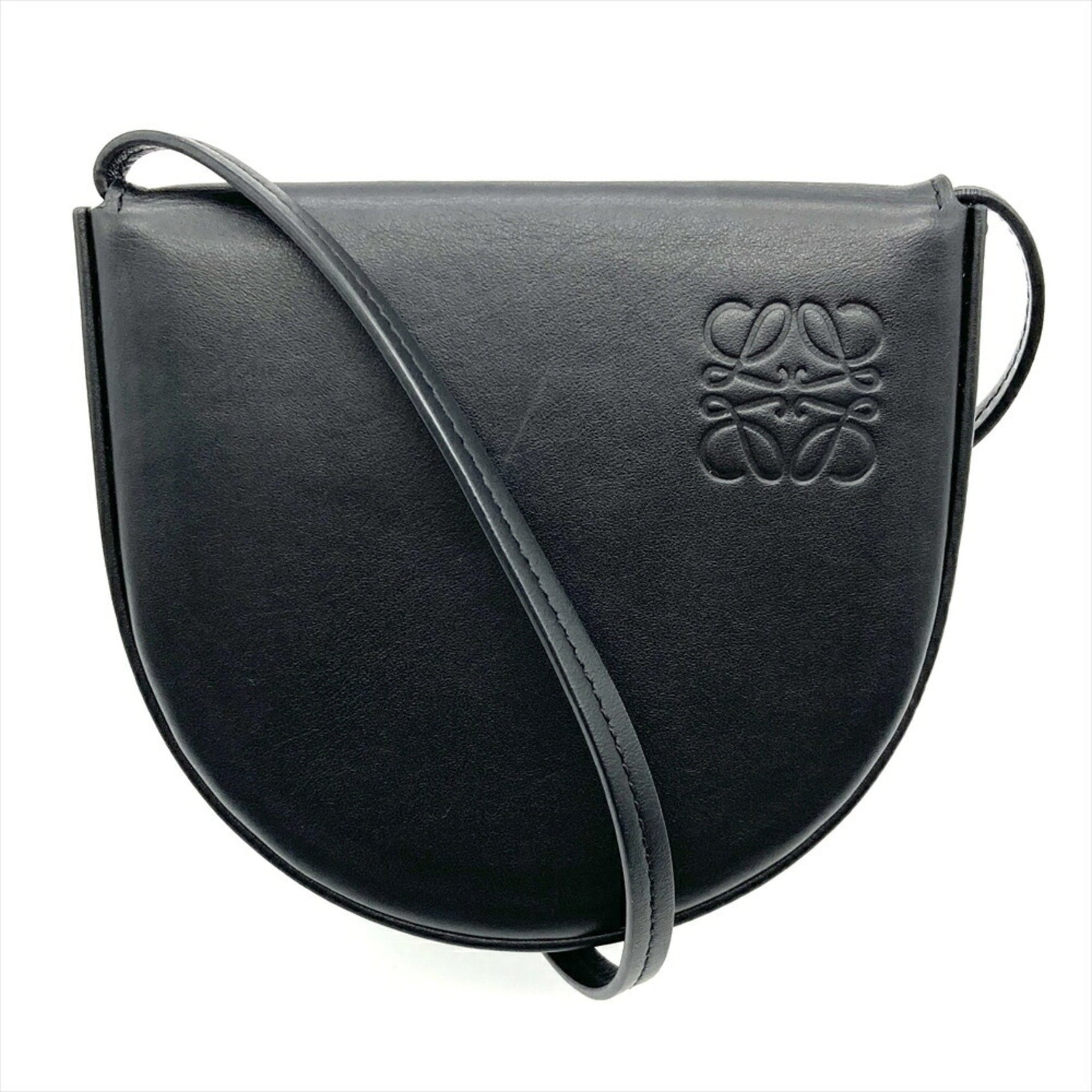LOEWE Heel Pouch Mini Shoulder Bag Leather Engraved Wallet