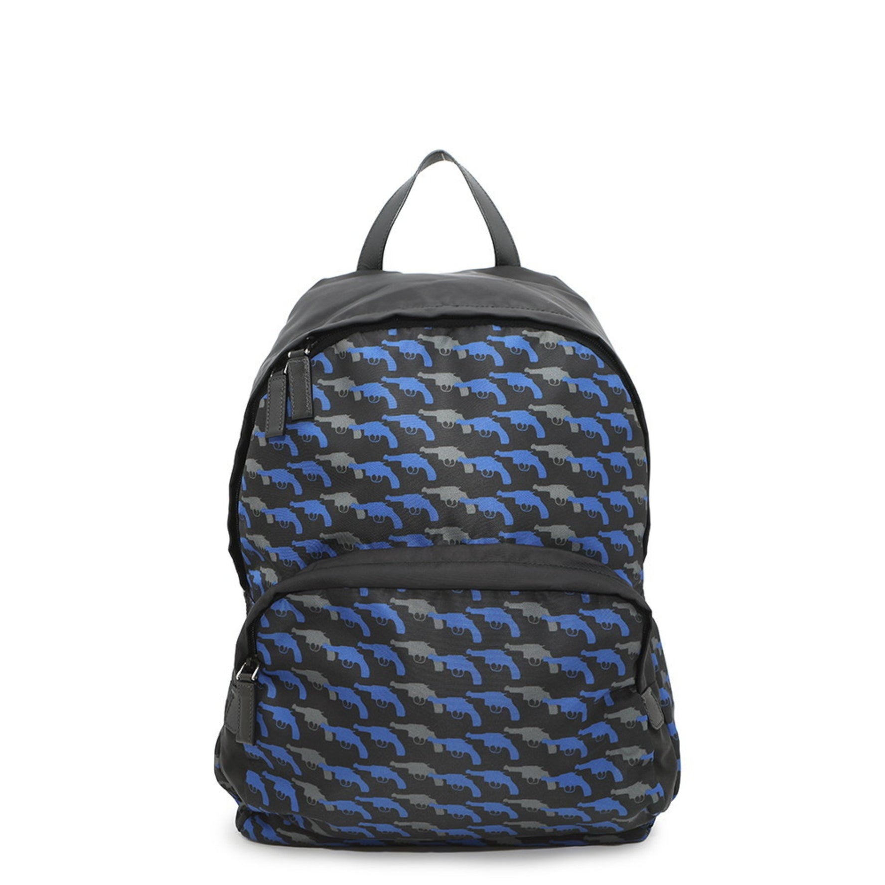 Prada Backpack Pistol Print Nylon Black