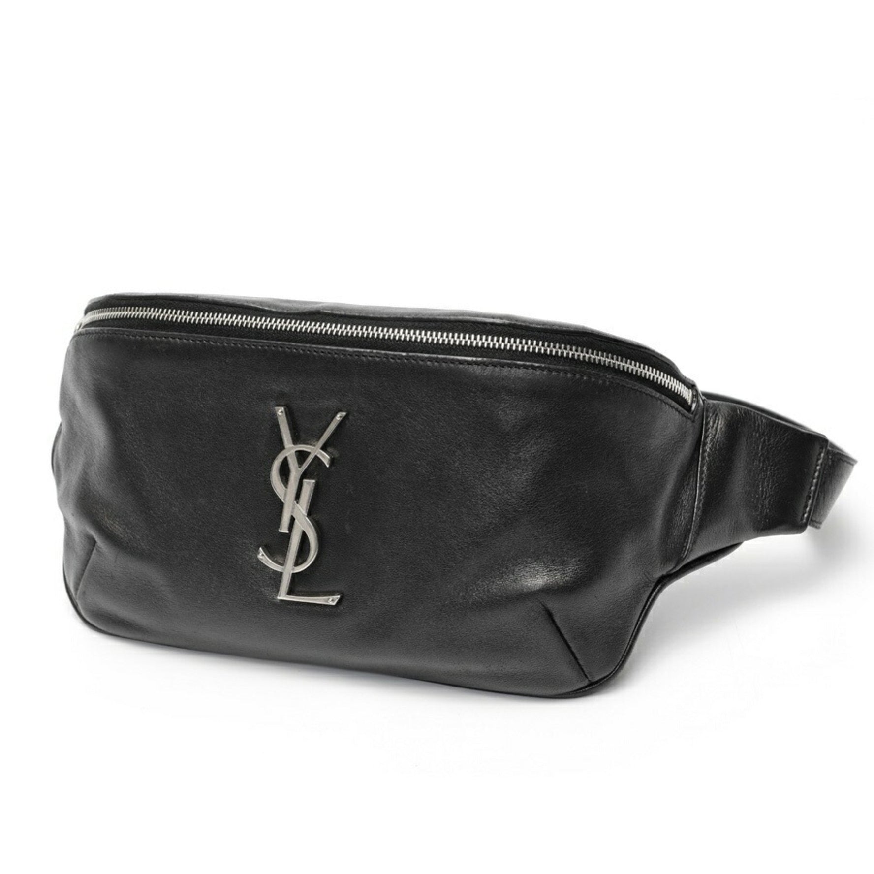 Saint Laurent Classic Monogram Belt Bag Leather