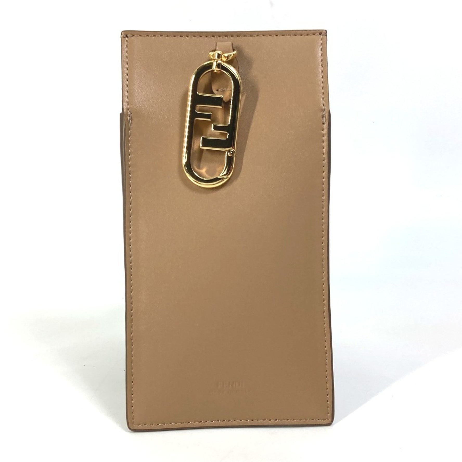 FENDI Smartphone Case Phone Pouch FF Fur Leather