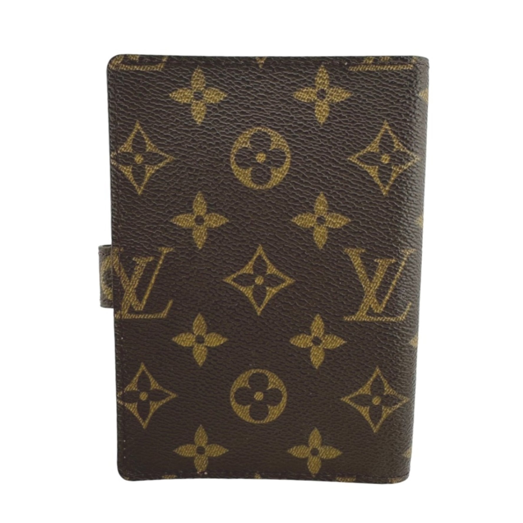 Louis Vuitton Notebook Cover Case Monogram Agenda PM Canvas Brown LV
