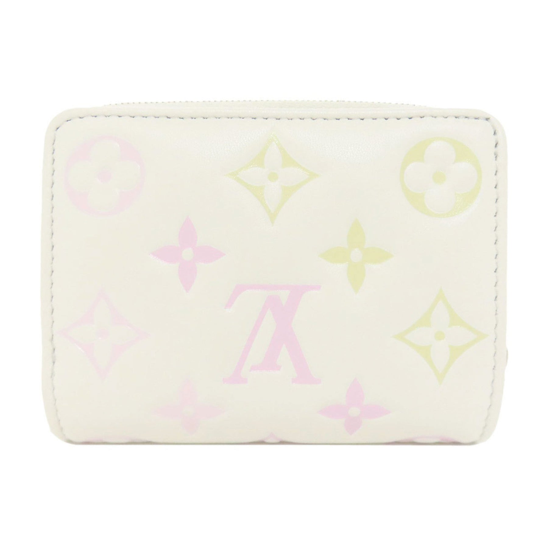 Louis Vuitton Portefeuille Lou Monogram Flower Bi-fold Wallet Calfskin