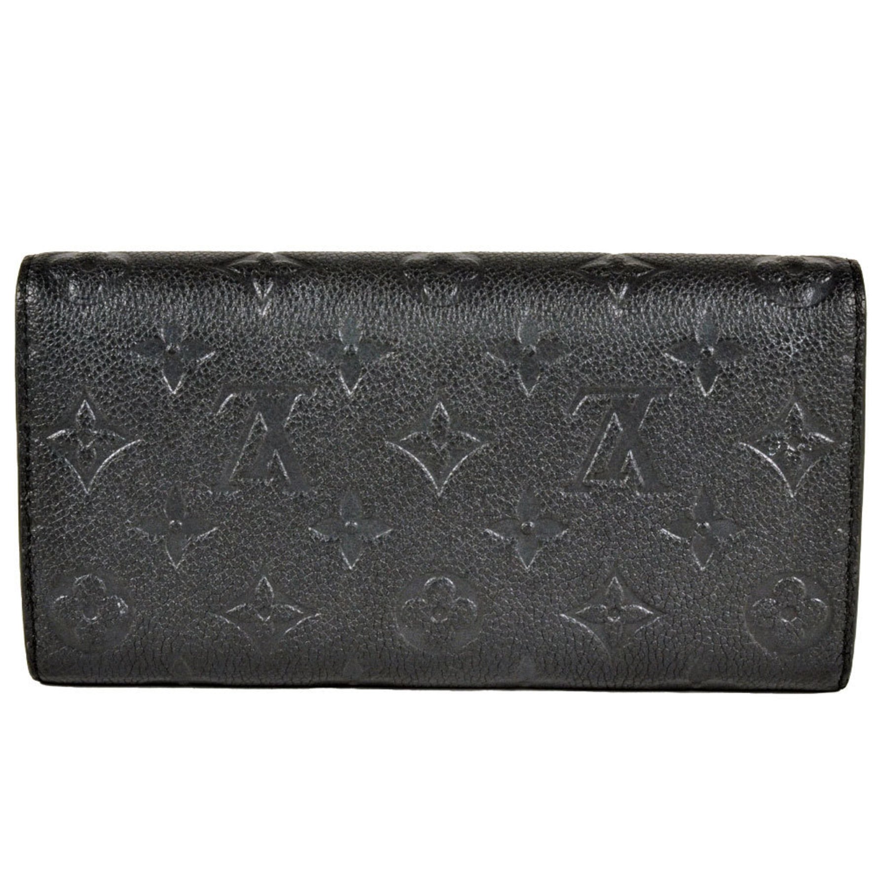 Louis Vuitton Portefeuille Sarah Long Wallet Monogram Empreinte Noir RFID