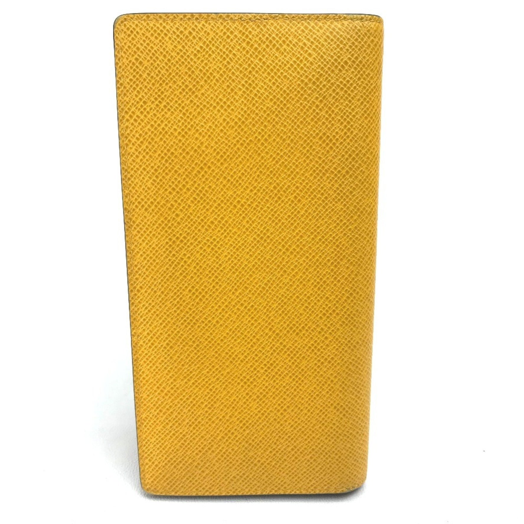 Louis Vuitton Taiga Portefeuille Brazza Long Wallet in Leather, Yellow
