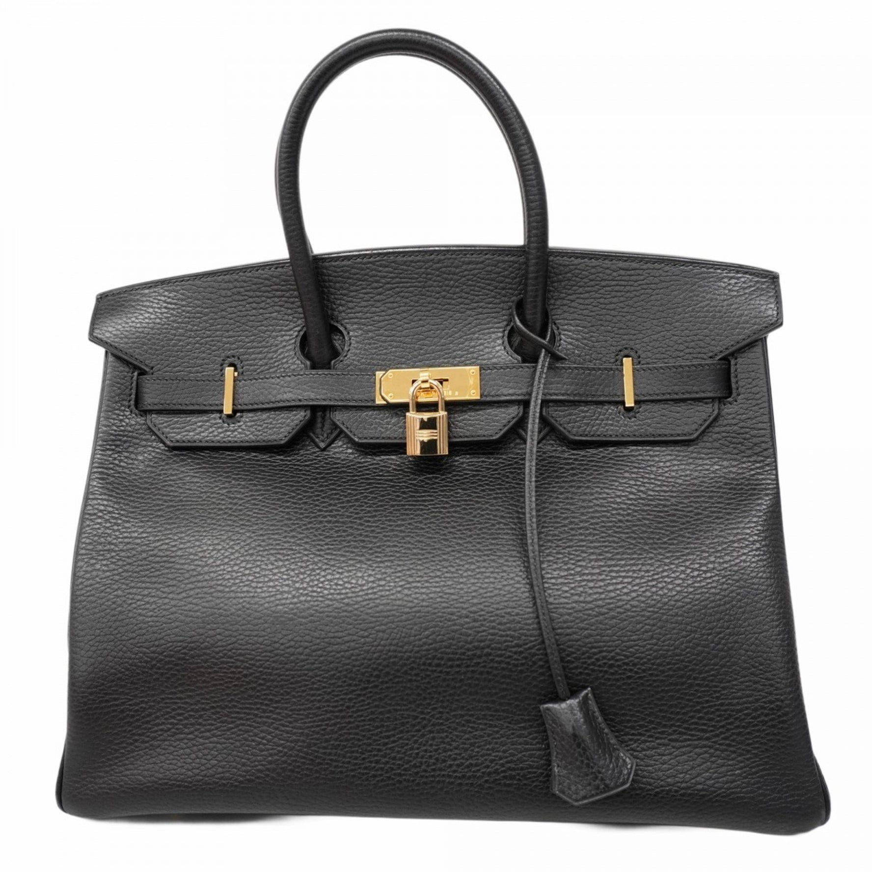Hermes Hermès Birkin 35 Ardennes Handbag, Black, F Stamp, Women's
