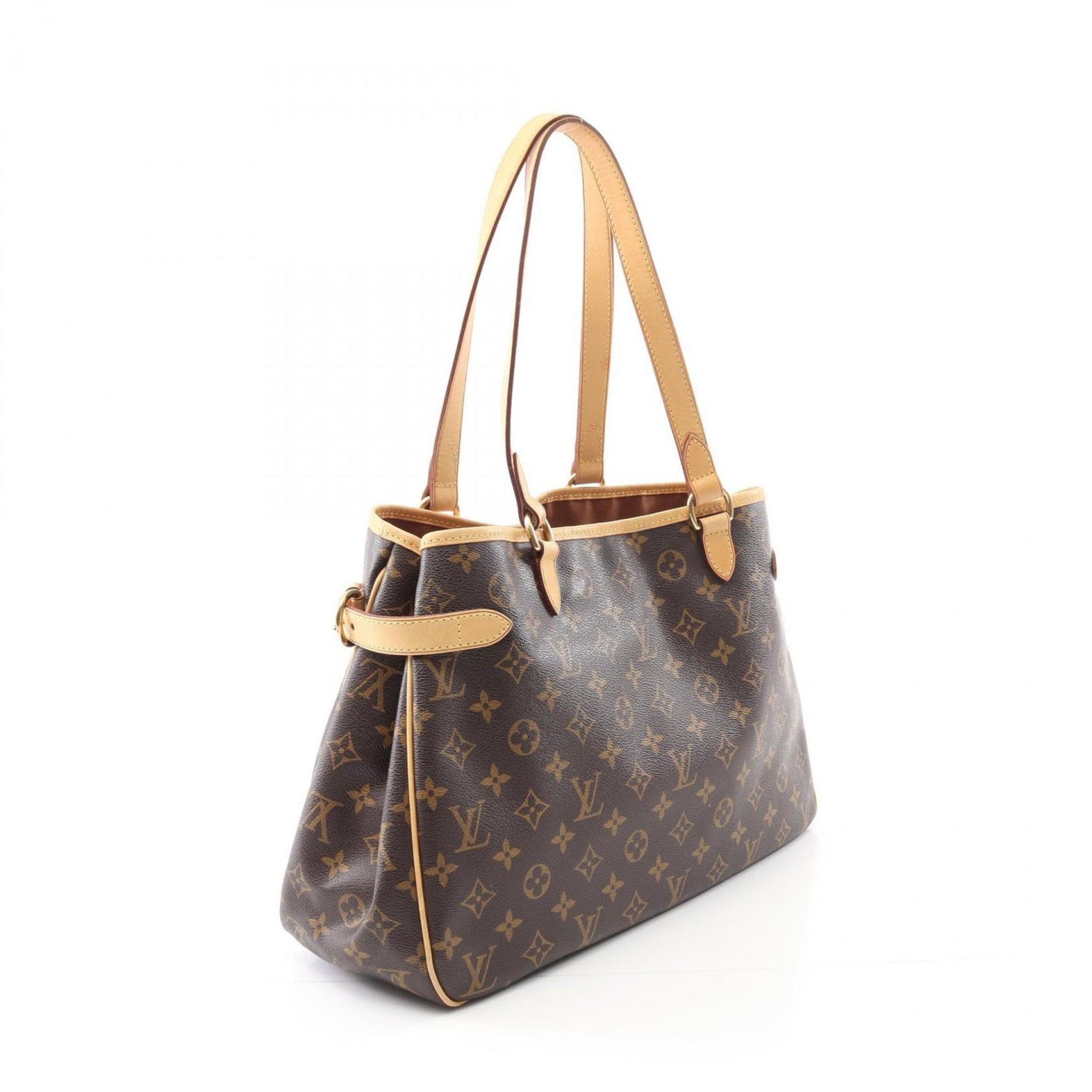 Louis Vuitton Batignolles Horizontal Shoulder Bag in Coated Canvas and Leather with Monogram Design, Brown