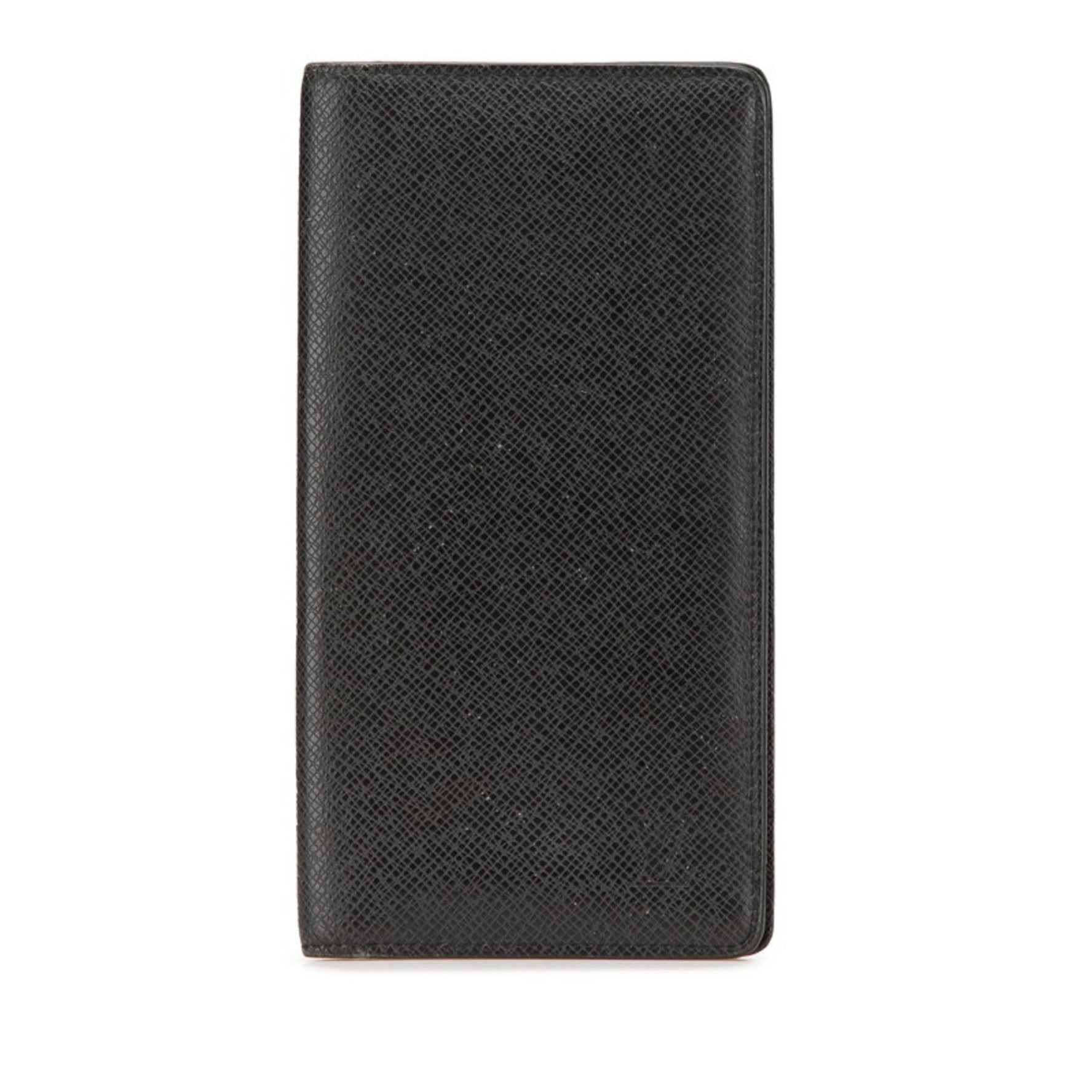 Louis Vuitton Taiga Portefeuille Yulong Long Wallet Noir Black Leather