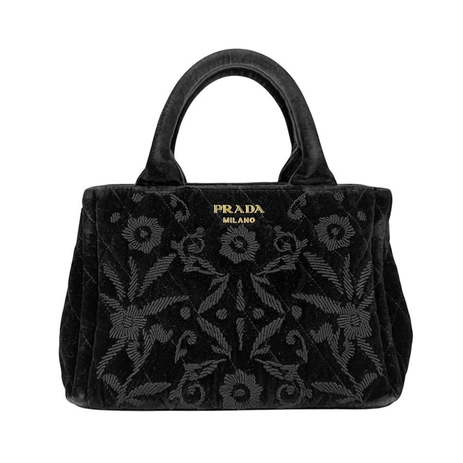 PRADA Handbag Shoulder Bag Velvet