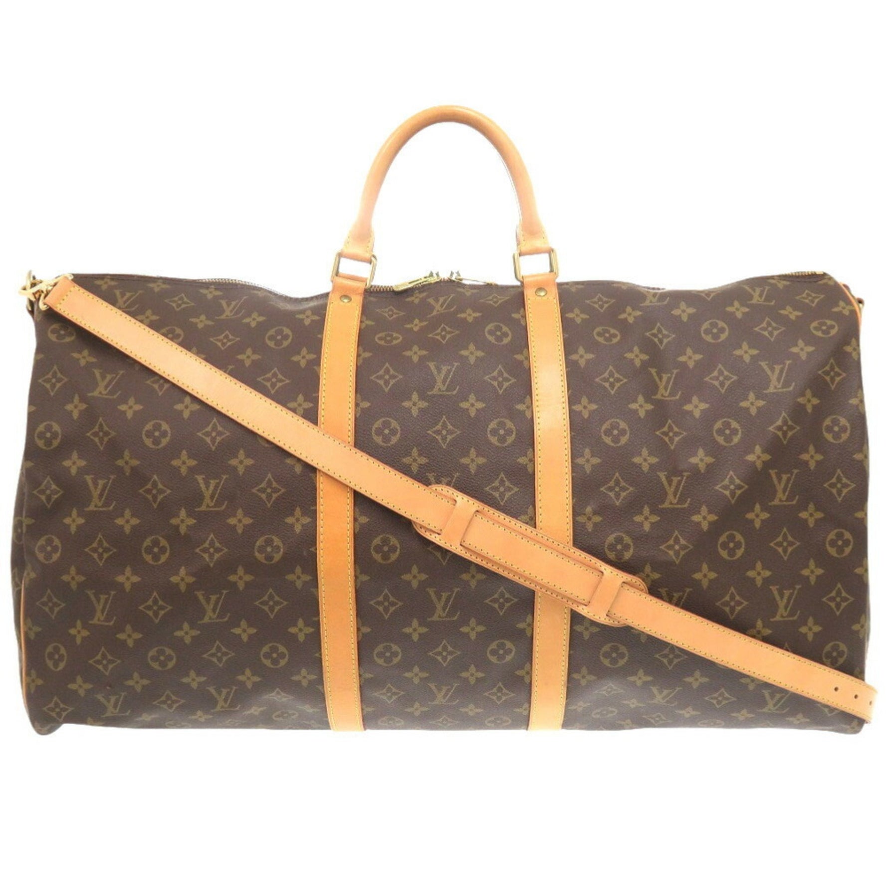 Louis Vuitton Keepall Bandouliere 60 Monogram Boston Bag with Strap 0825