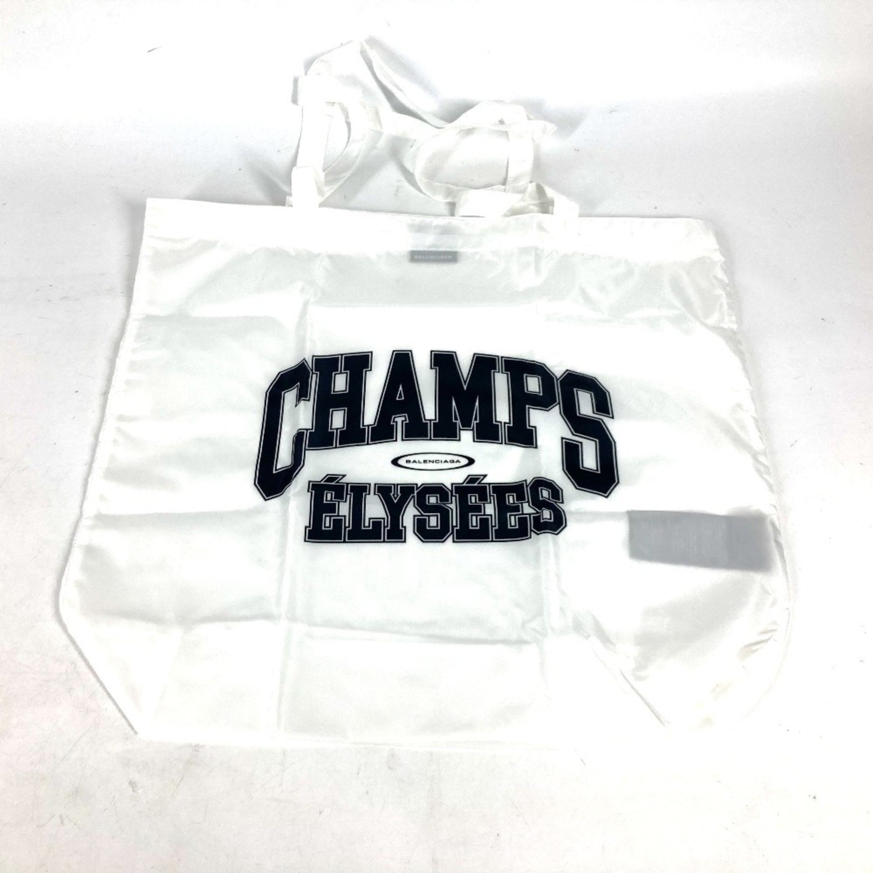 BALENCIAGA Eco Bag Tote Shoulder Nylon Men's White