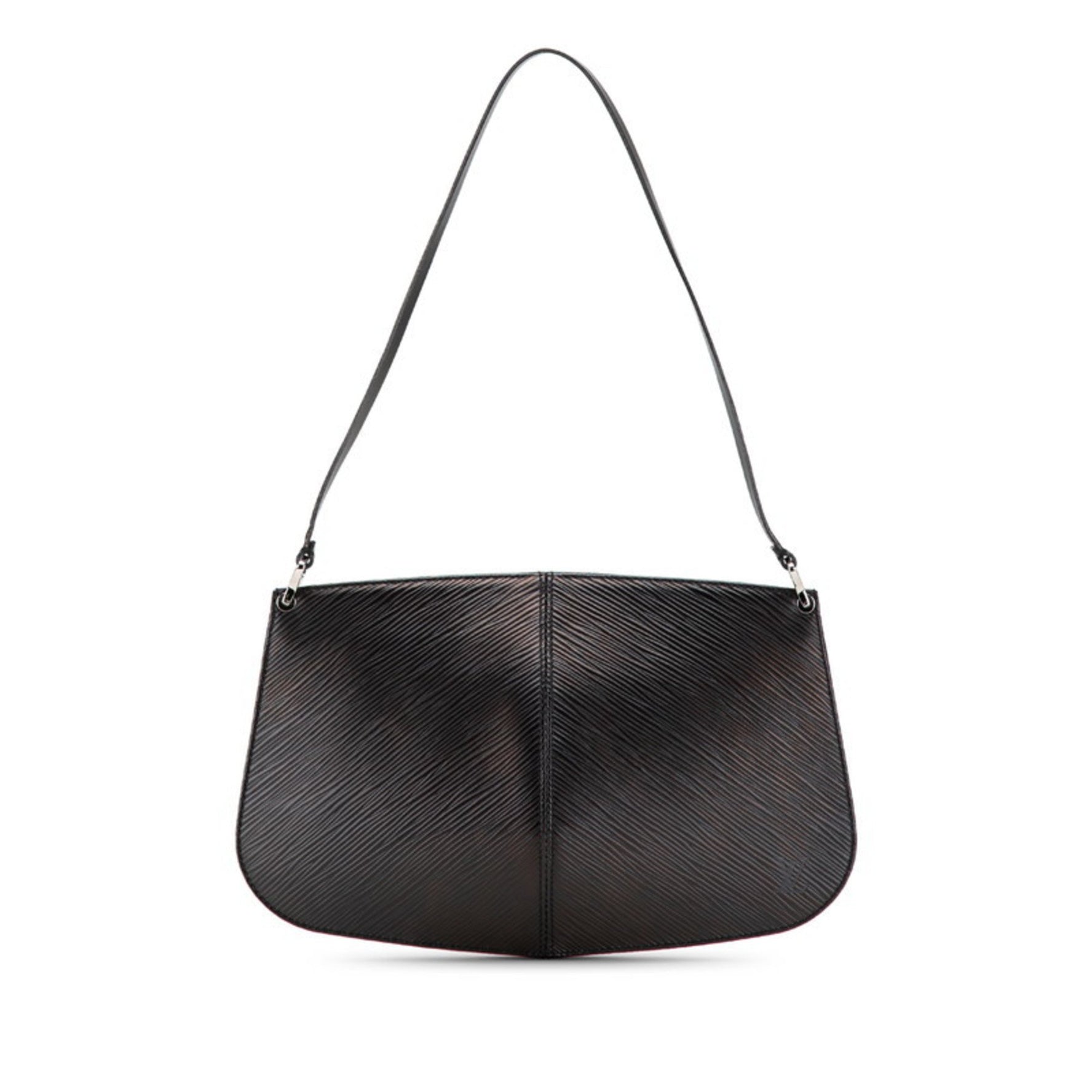 Louis Vuitton Epi Demilune Pochette Accessory Pouch Handbag Noir Black Leather