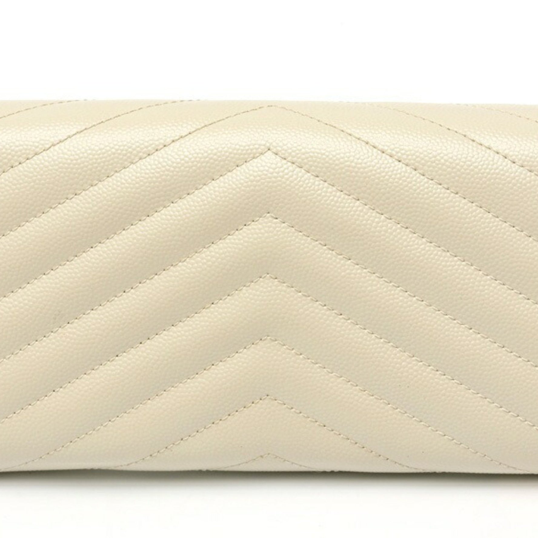 Saint Laurent Monogram Large Flap Wallet Grain de Poudre Embossed Leather