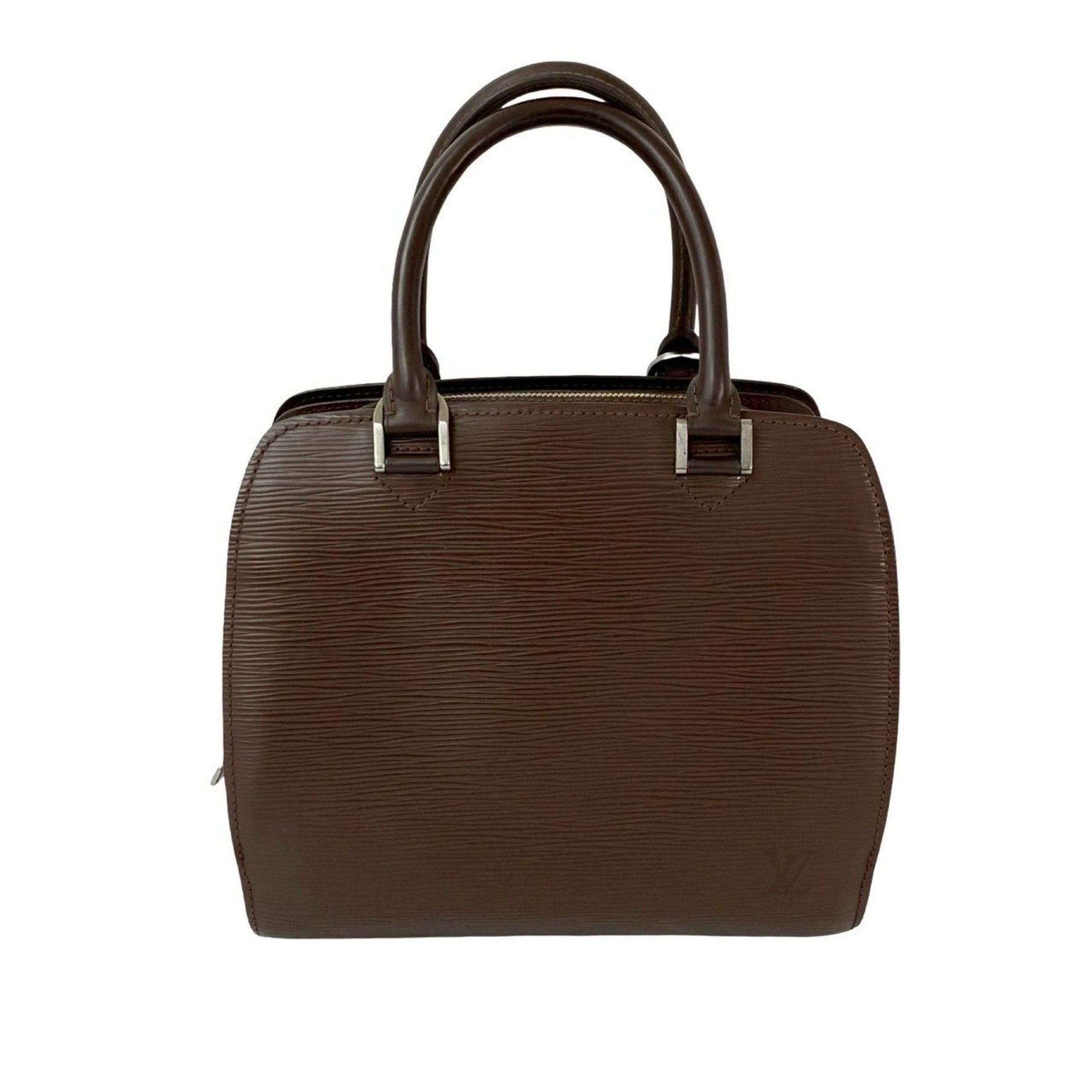 LOUIS VUITTON Vintage Pont Neuf Epi Leather Handbag/Mini Boston Bag in and Mocha, 485-6