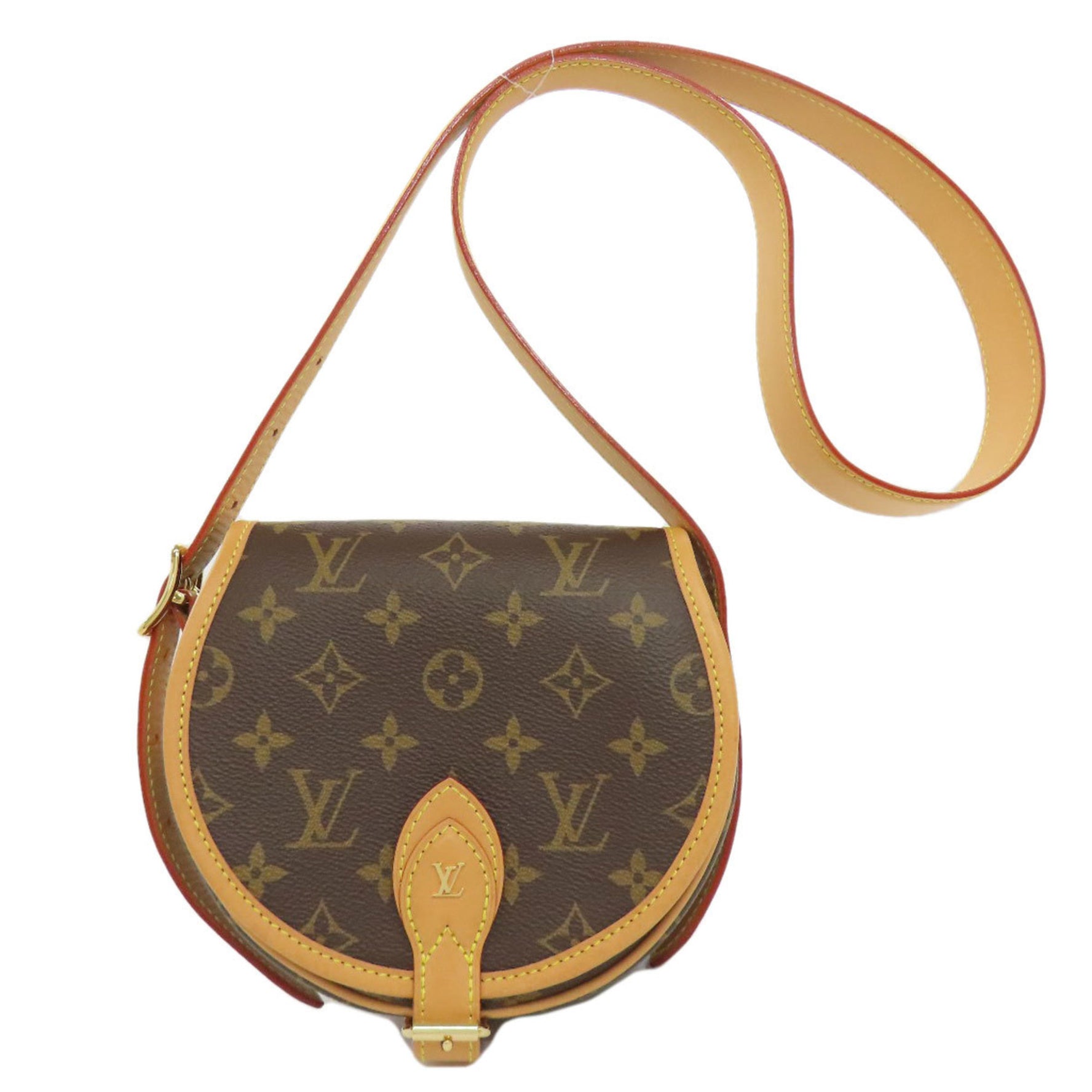 Louis Vuitton Tan Blanc Shoulder Bag Monogram Canvas