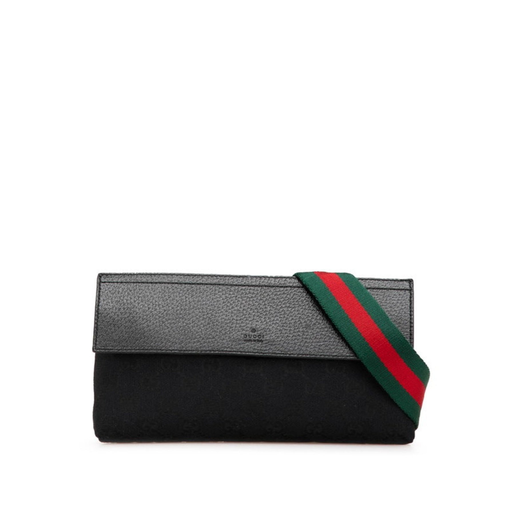 Gucci GG Canvas Waist Bag Body Leather