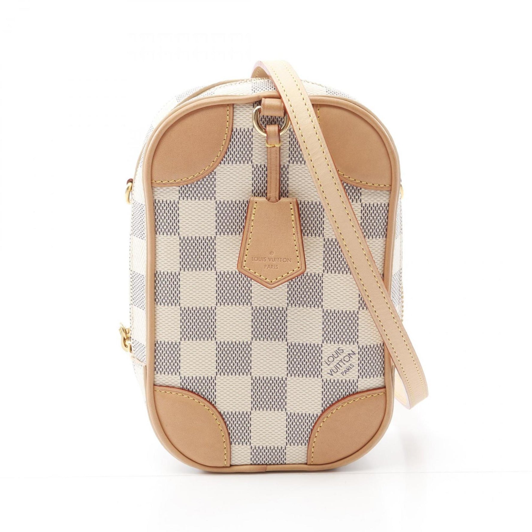 Louis Vuitton Neocapi Shoulder Bag, PVC-Coated Canvas and Leather, Damier Azur