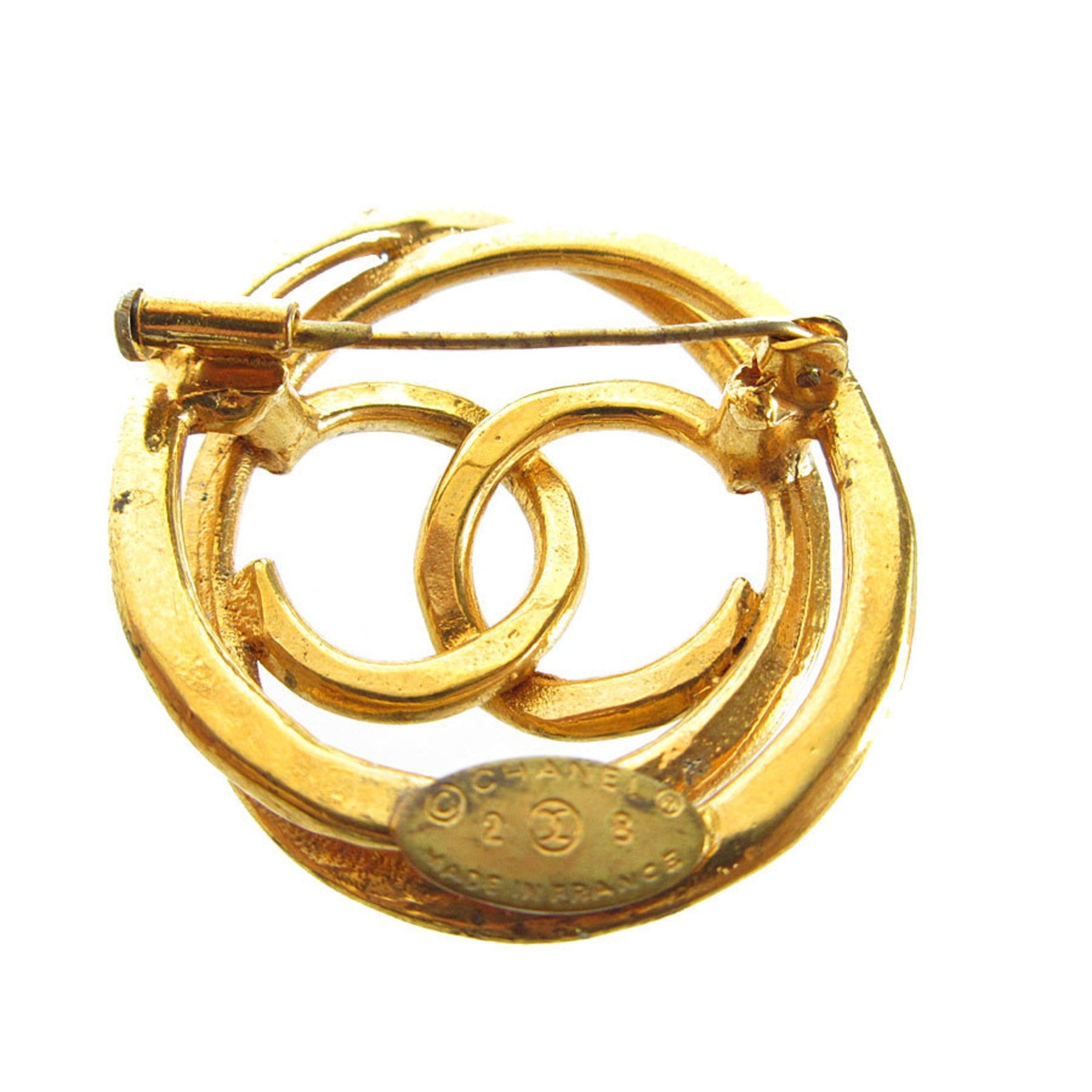 CHANEL Brooch Coco Mark Metal