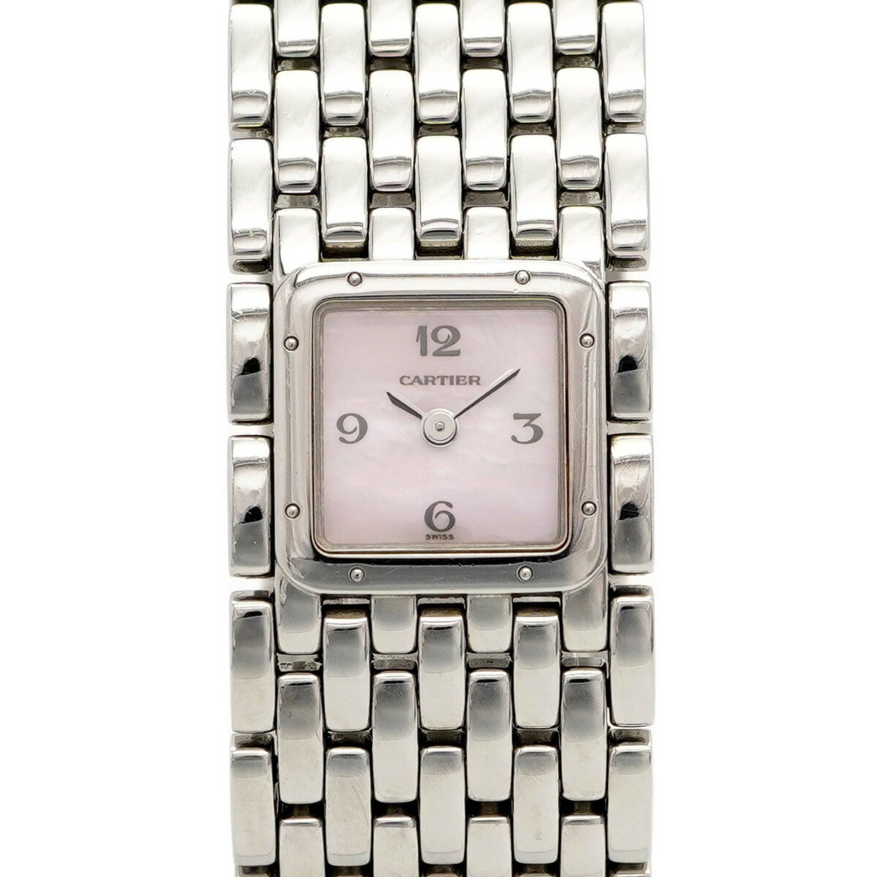 Cartier Panthère Ruban LM Pink Dial Watch