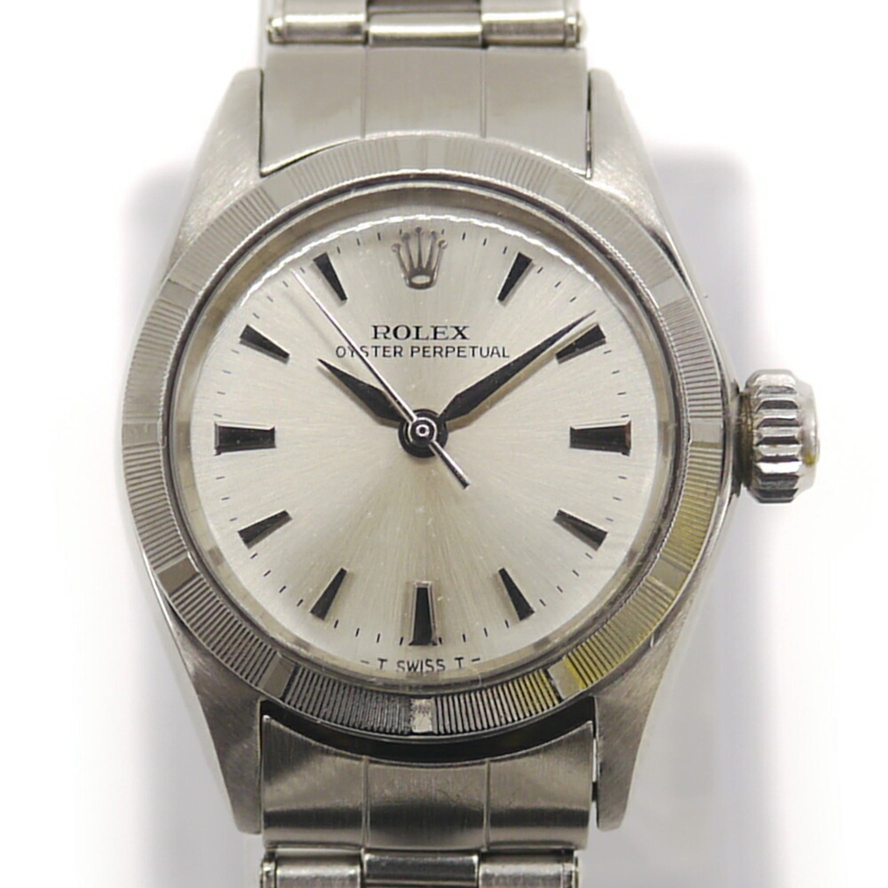 ROLEX Oyster Perpetual 6623 Automatic Silver Dial Watch