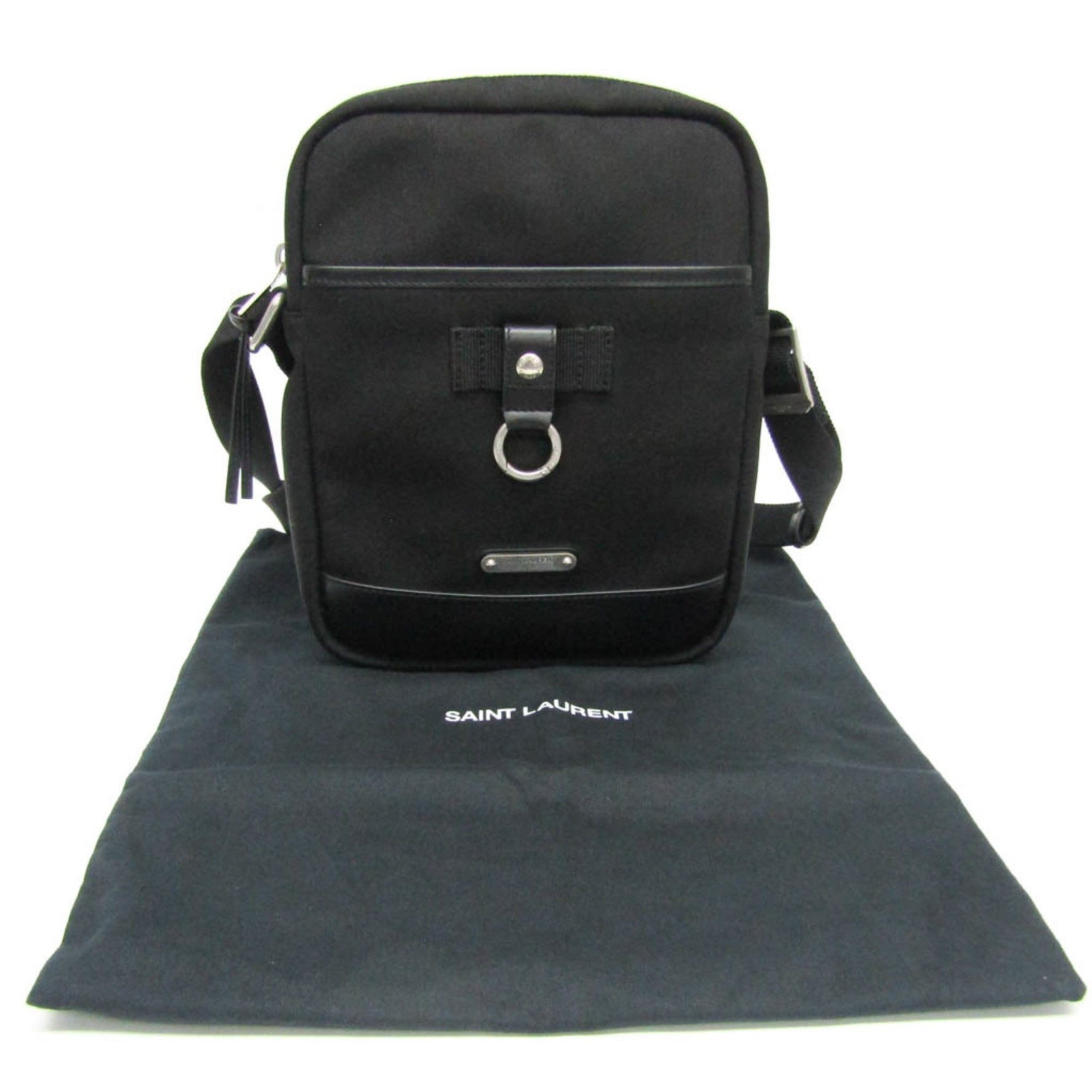 Saint Laurent Rivington Men,Women Leather,Canvas Shoulder Bag