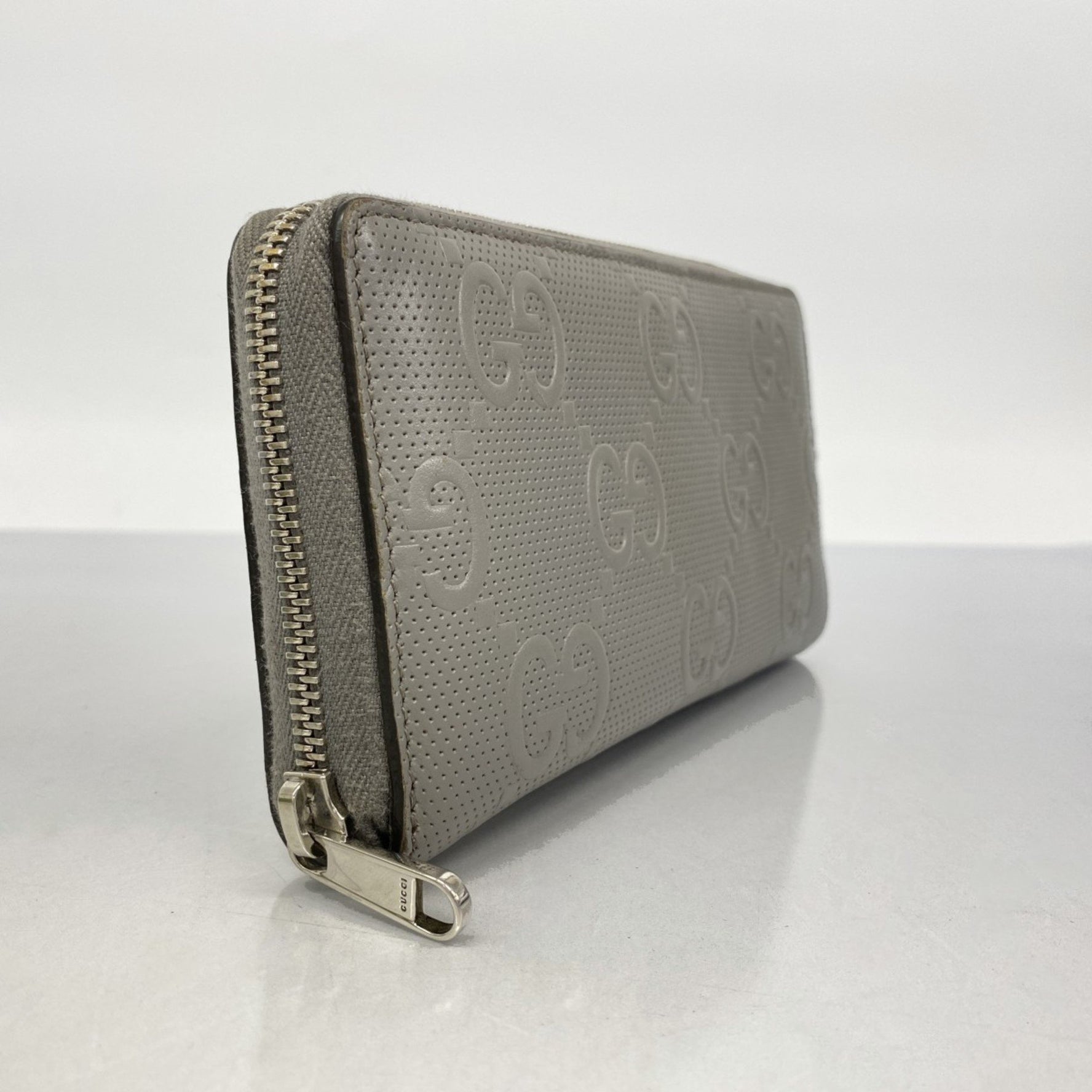 Gucci GG Embossed Long Wallet Leather