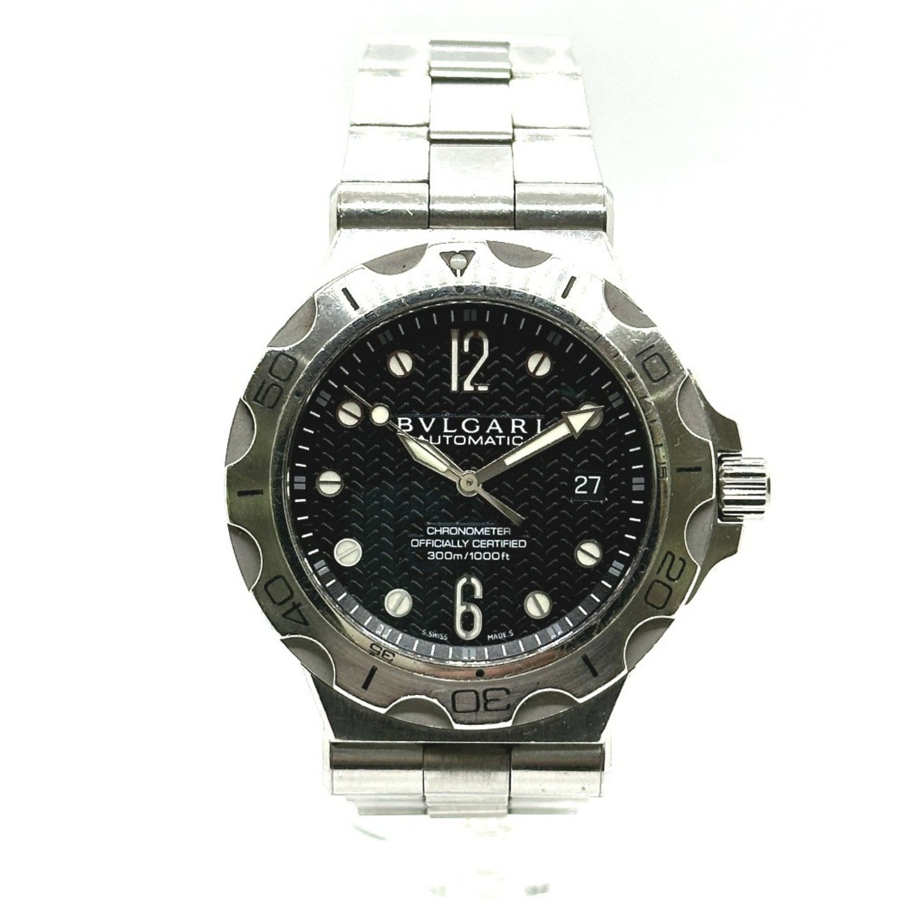 BVLGARI Diagono Scuba Aqua Chronometer Automatic Date Watch, Stainless Steel, Silver