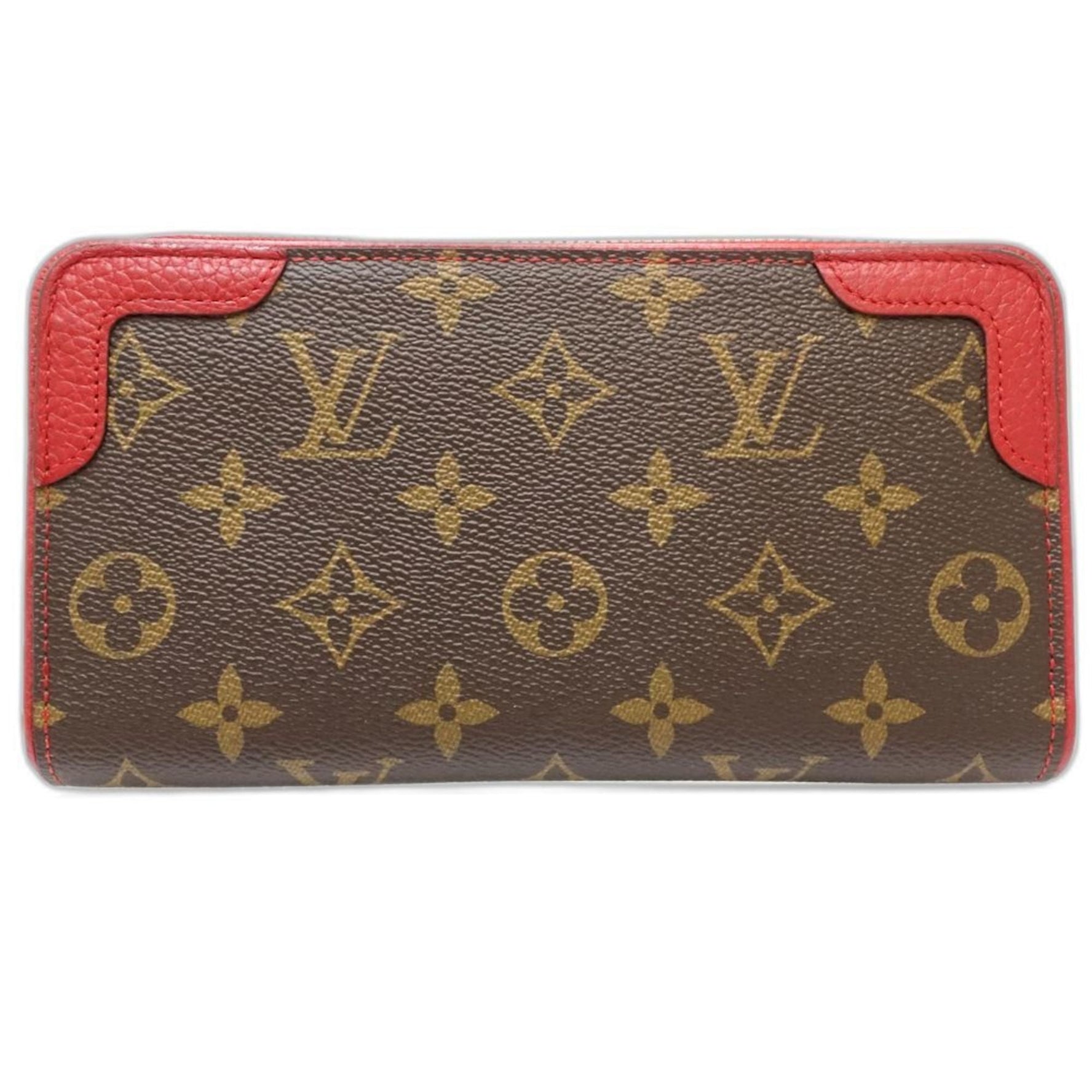 LOUIS VUITTON Louis Vuitton Zippy Wallet Monogram Retiro Brown Cerise
