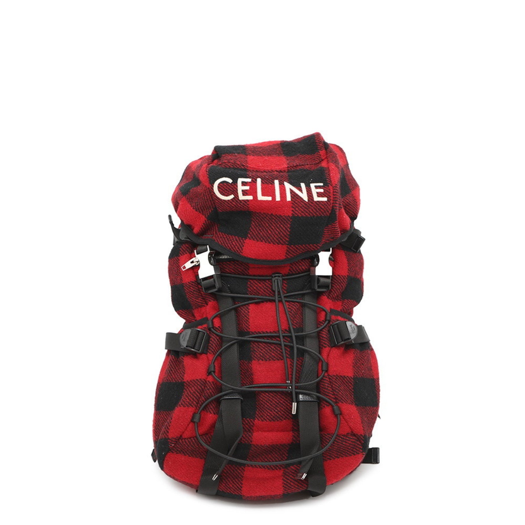 Celine Homme by Hedi Slimane Tracking Backpack Canvas Check