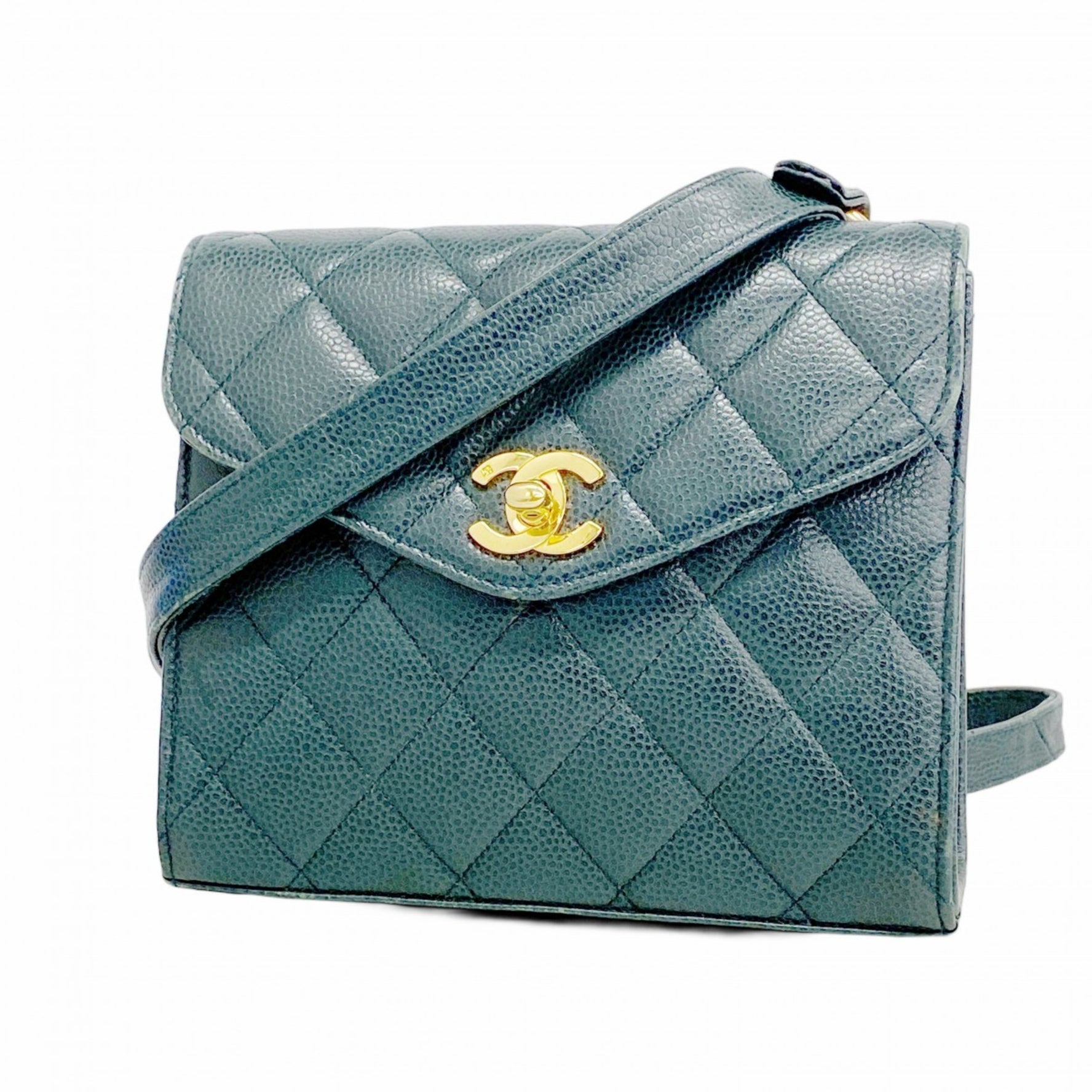 Chanel Matelasse Shoulder Bag in Caviar Skin