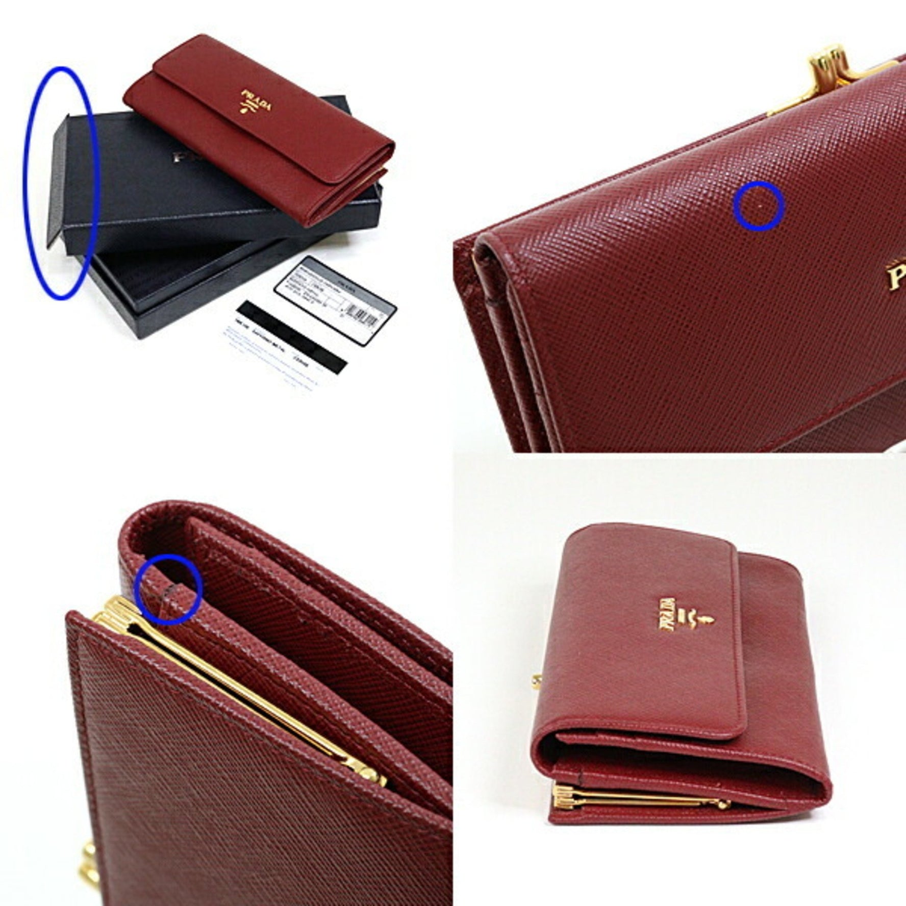 PRADA Long Wallet CERISE
