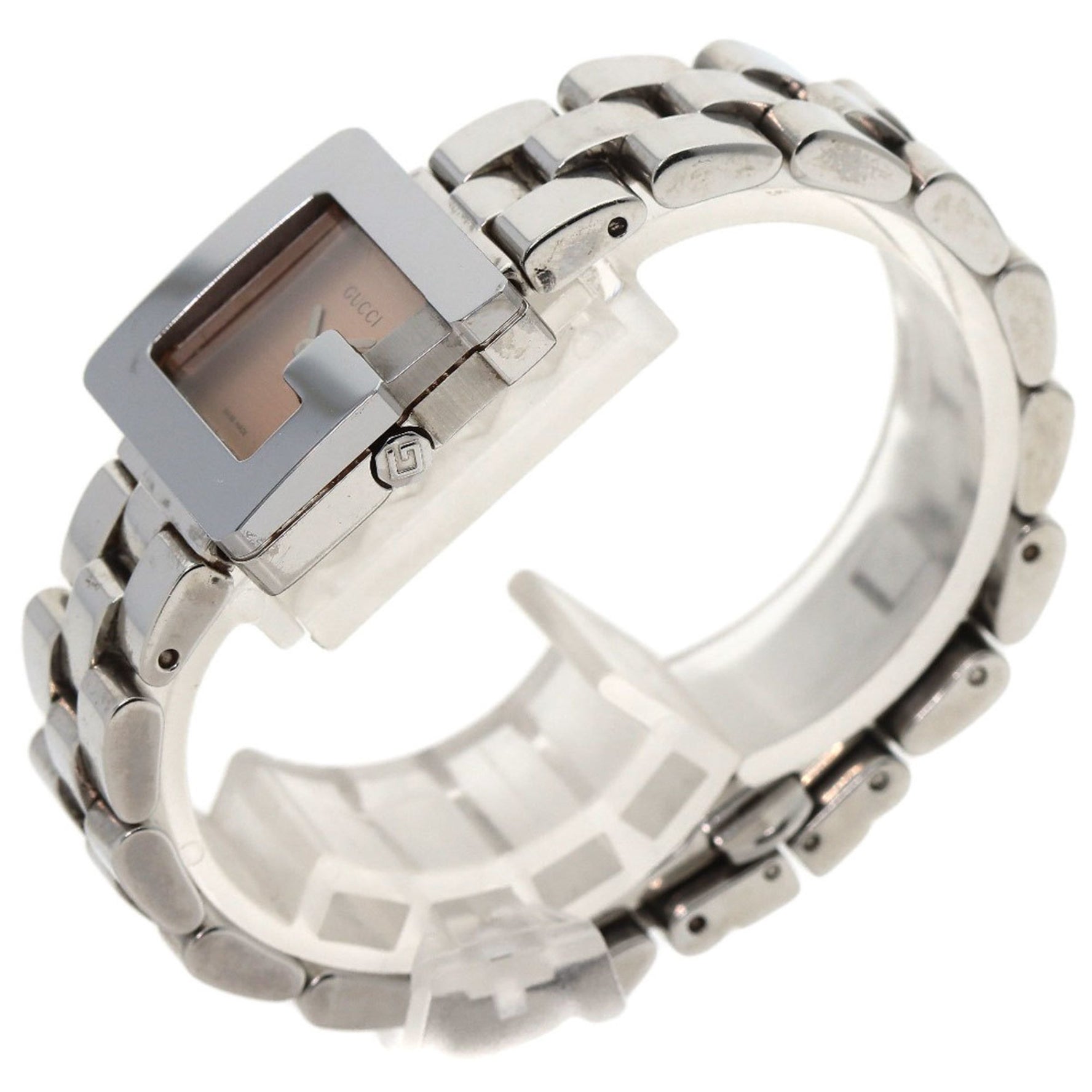 Gucci G Square Watch Stainless Steel SS Ladies