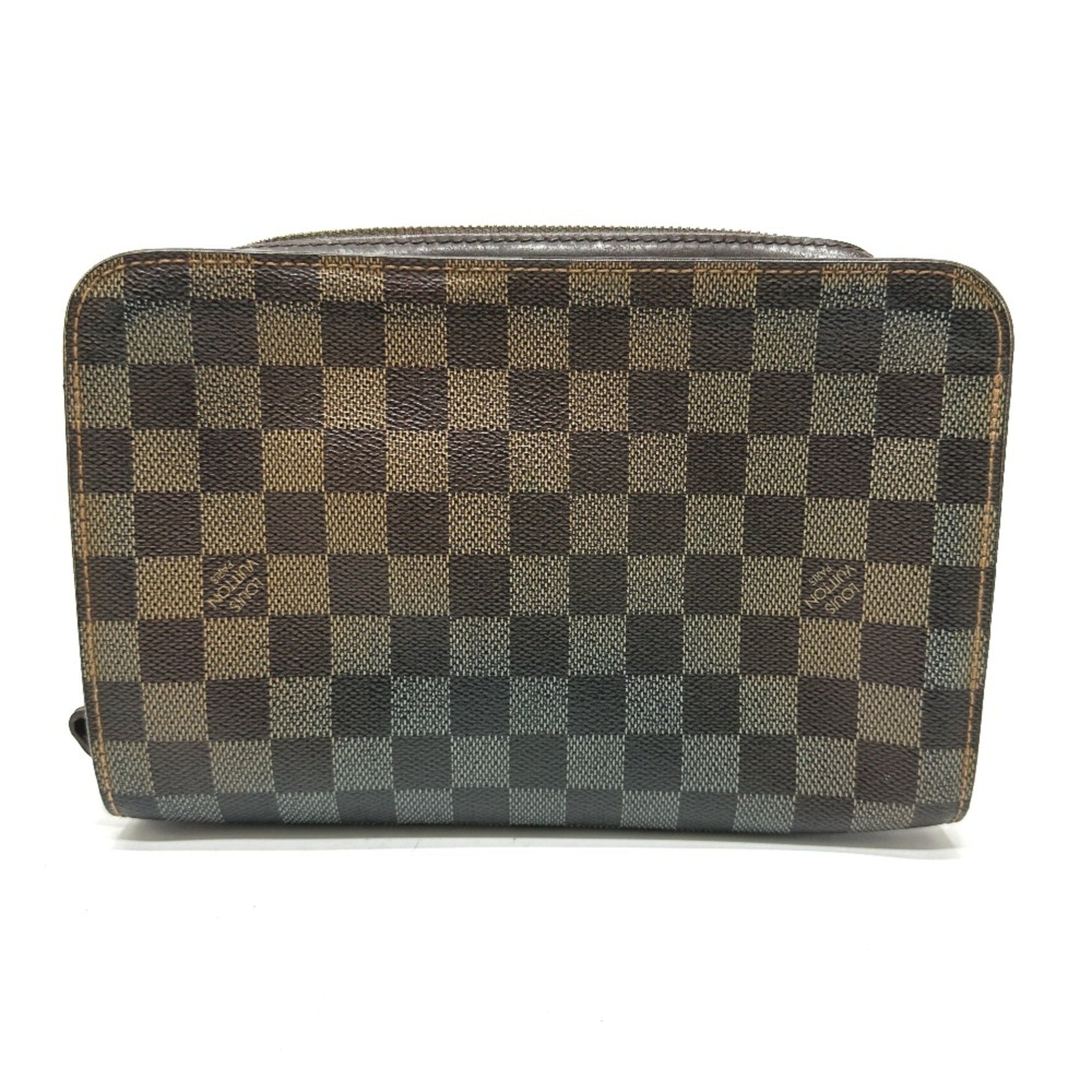 Louis Vuitton Damier pouch bag with strap Cluch Bag Ebene