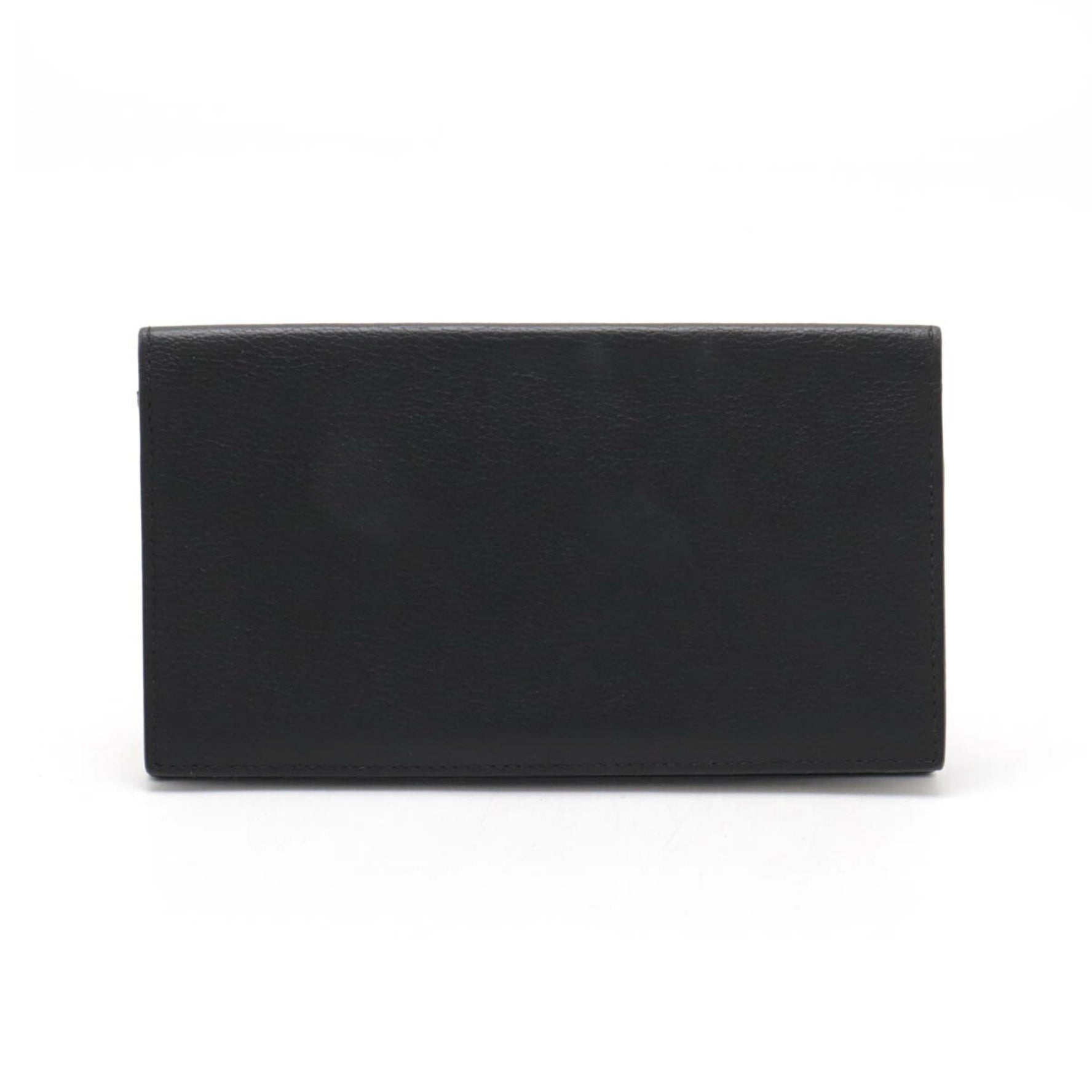 HERMES Citizen Twill Long Silkin Bi-fold Wallet Leather A Stamp