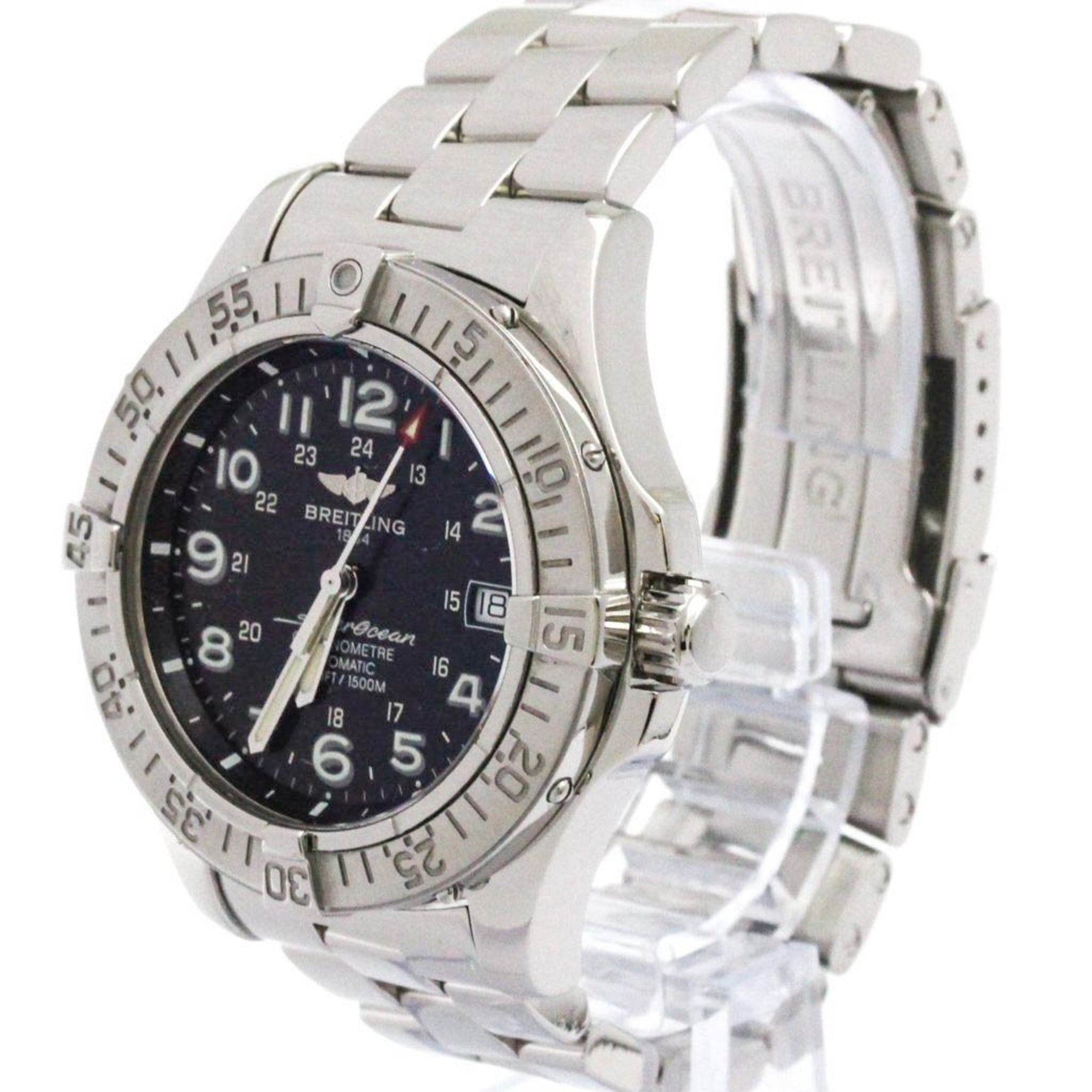 BREITLING Super Ocean Steel Automatic Mens Watch A17360 Polished
