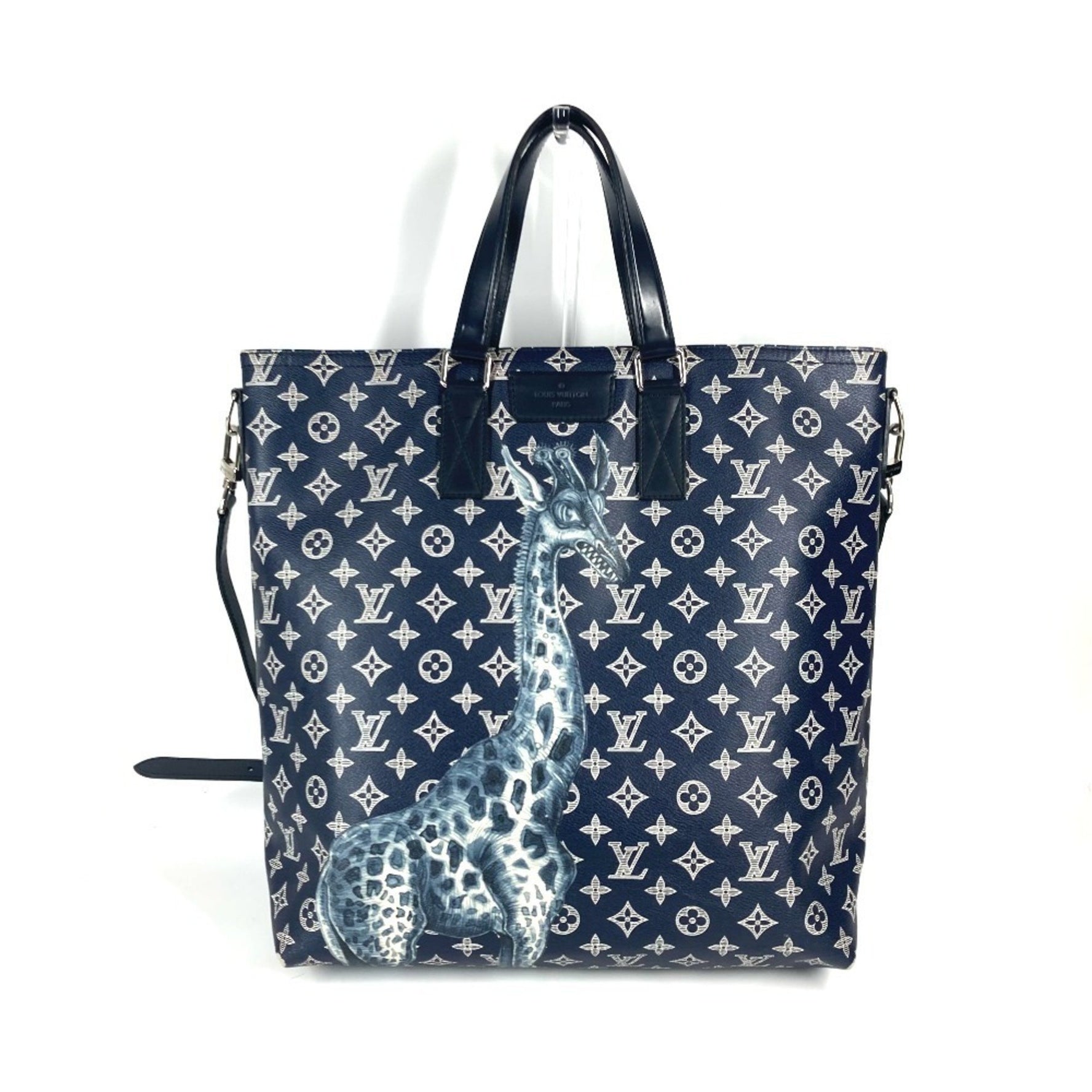 Louis Vuitton Monogram Savannah Jake and Dinos Chapman Bag Shoulder Crossbody Tote Canvas Men's Ankle Navy