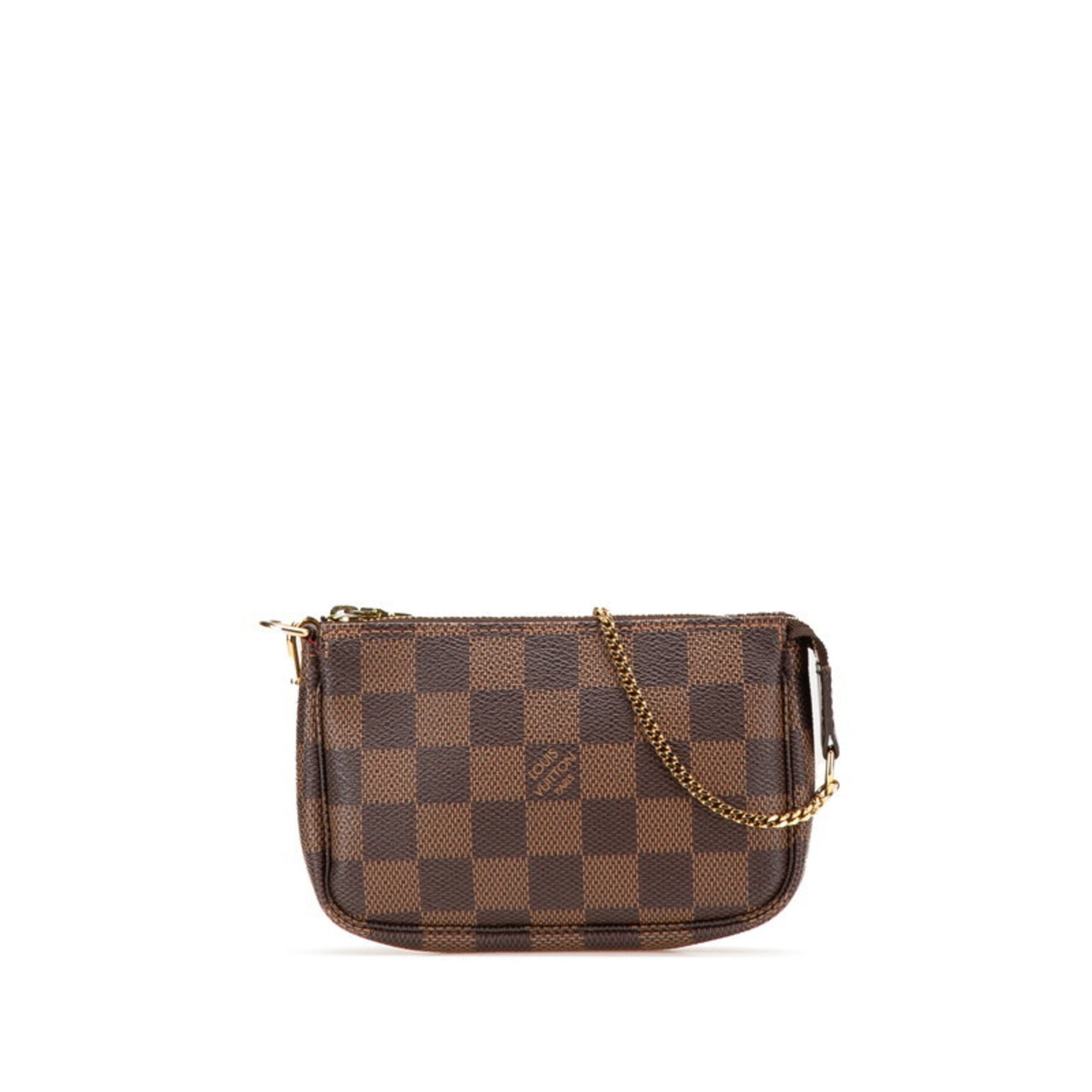 Louis Vuitton Damier Mini Pochette Accessory Pouch Leather