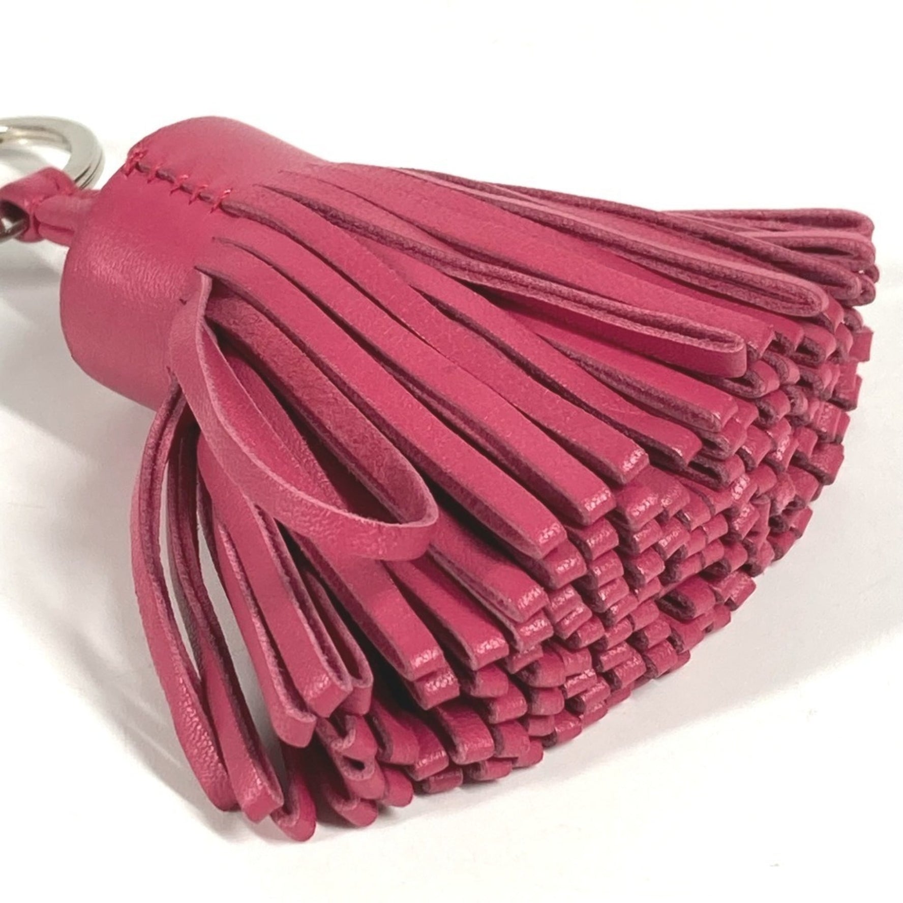 HERMES Fringe Tassel Carmen Bag Charm Keychain Leather and Metal Women