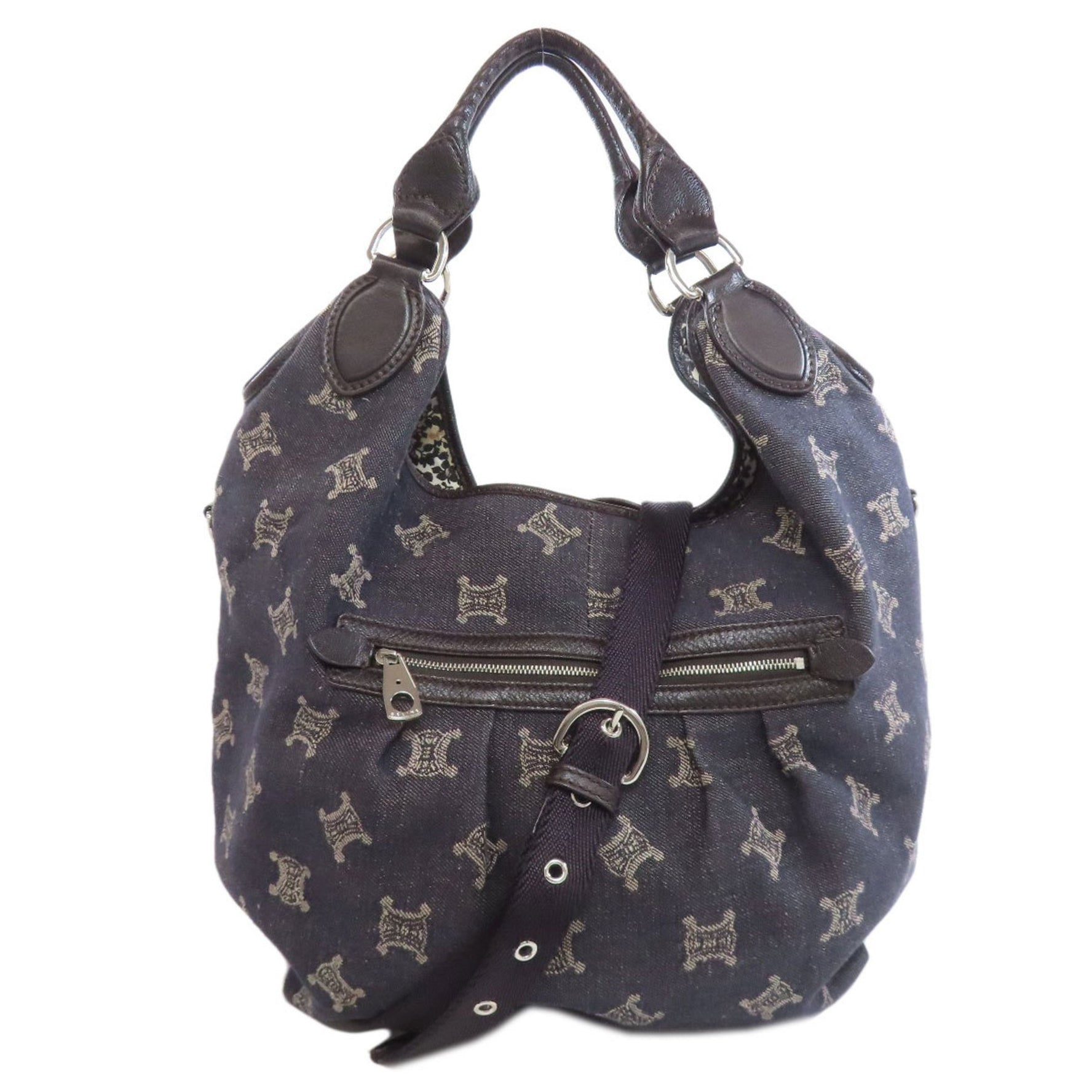 Celine Macadam Denim Handbag