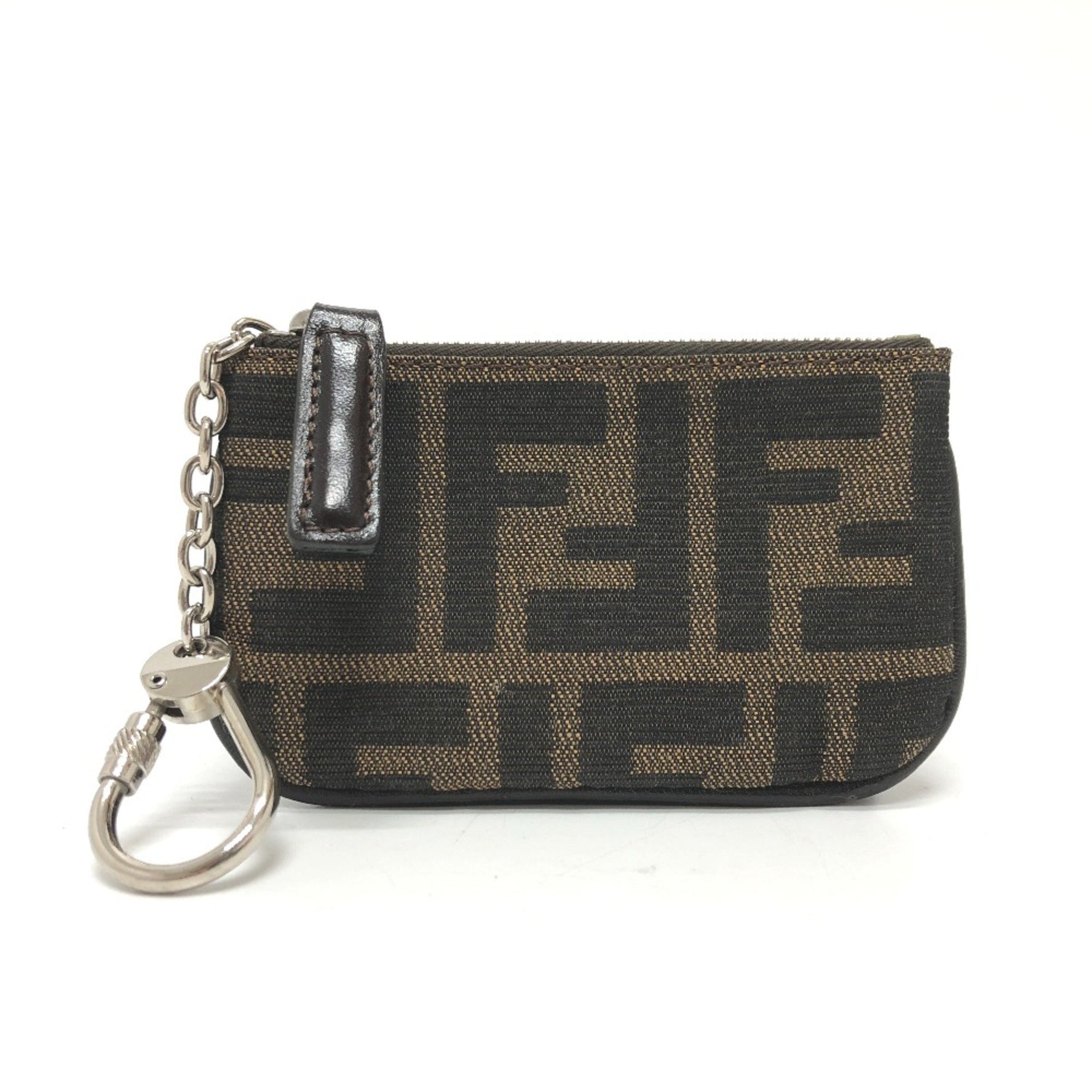 Fendi Zucca coin purse SilverHardware