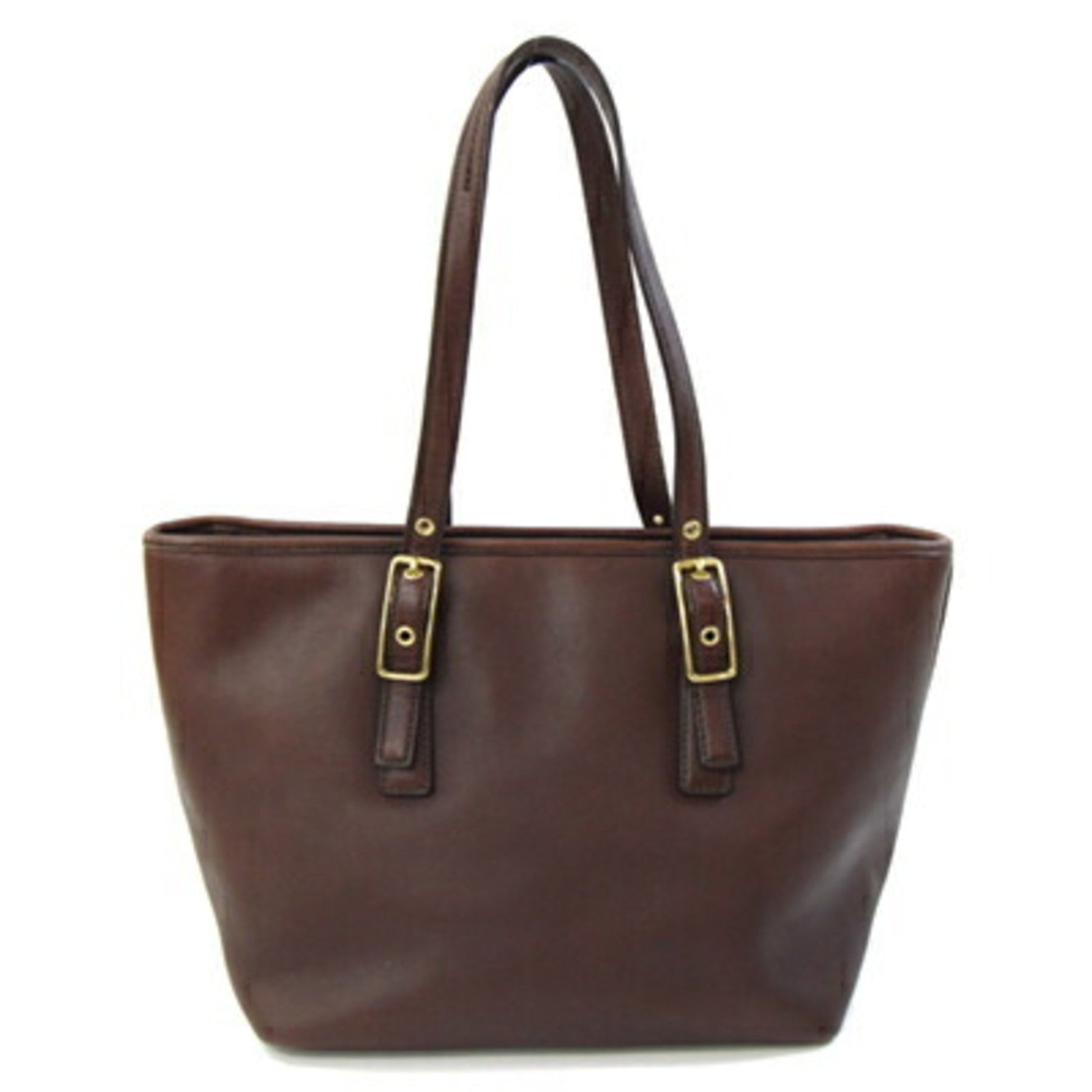 Coach Handbag 9847 Dark Brown Leather Tote Bag Old