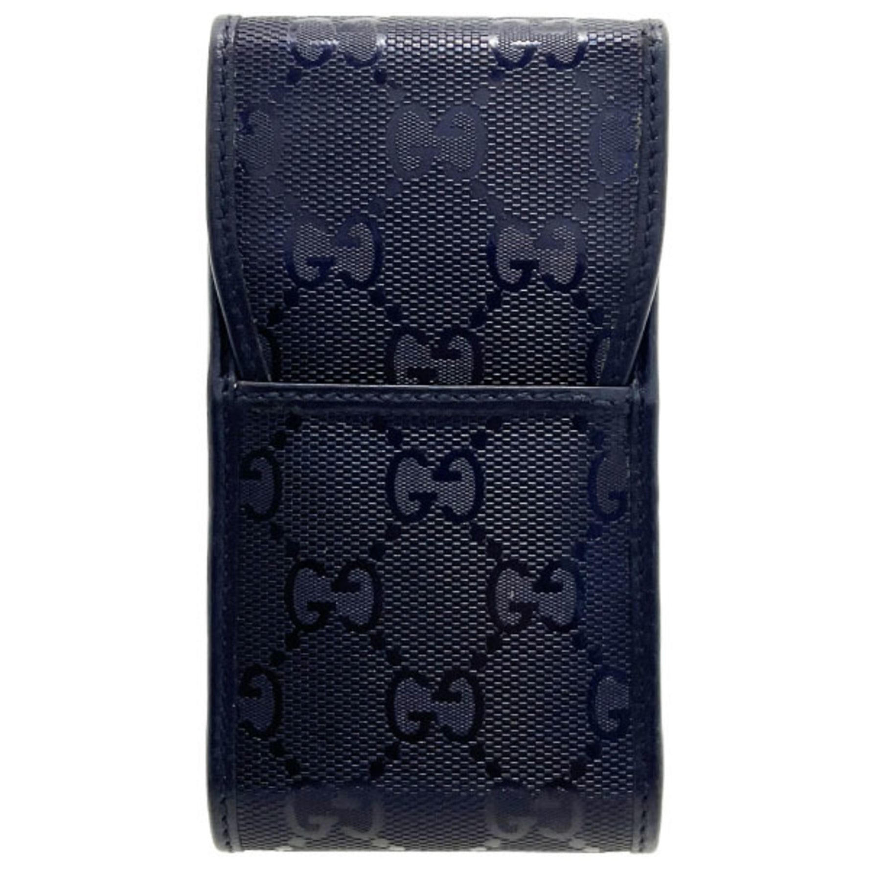 Gucci Cigarette Case GG Imprime PVC Leather Navy iQOS