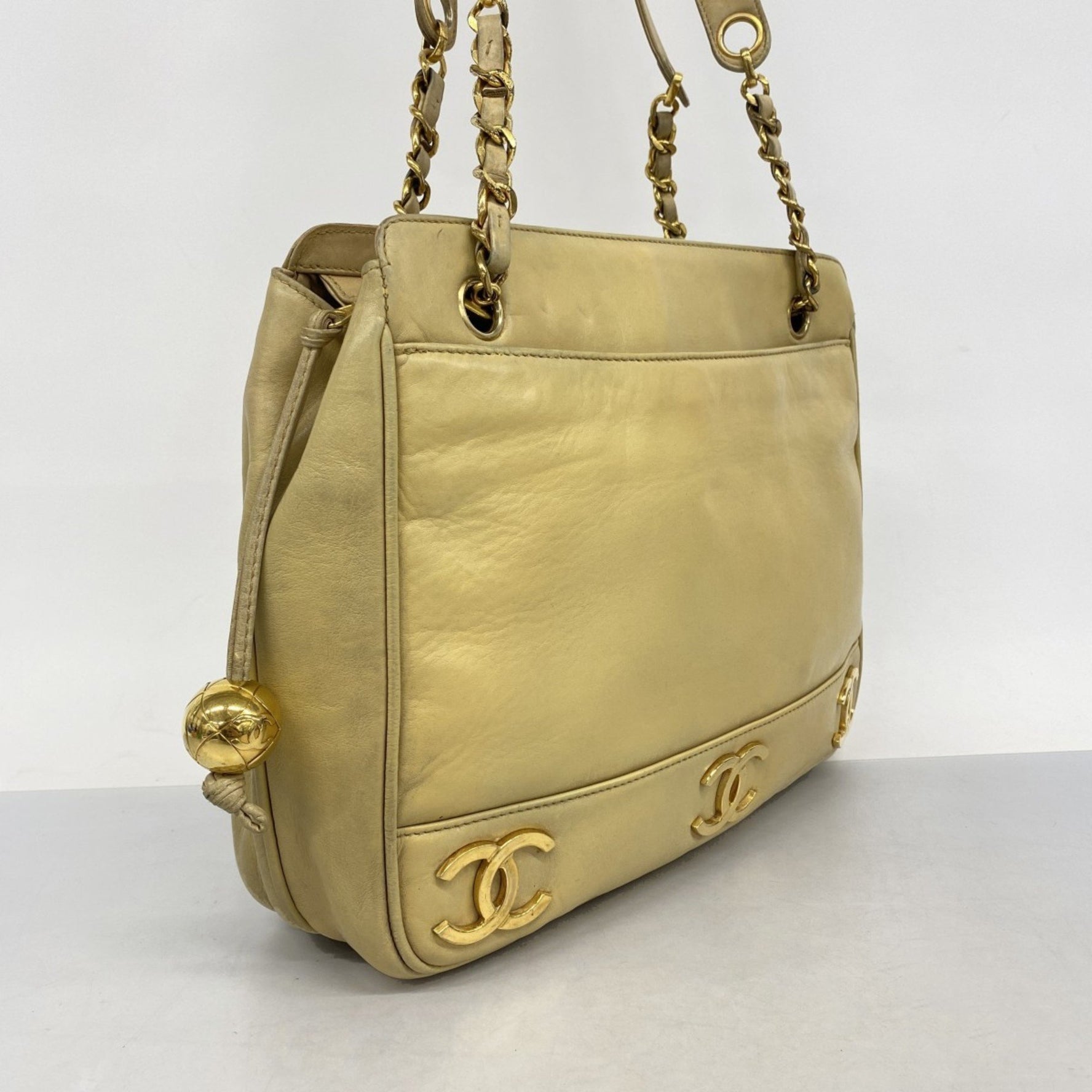 Chanel Triple Coco Lambskin Shoulder Bag