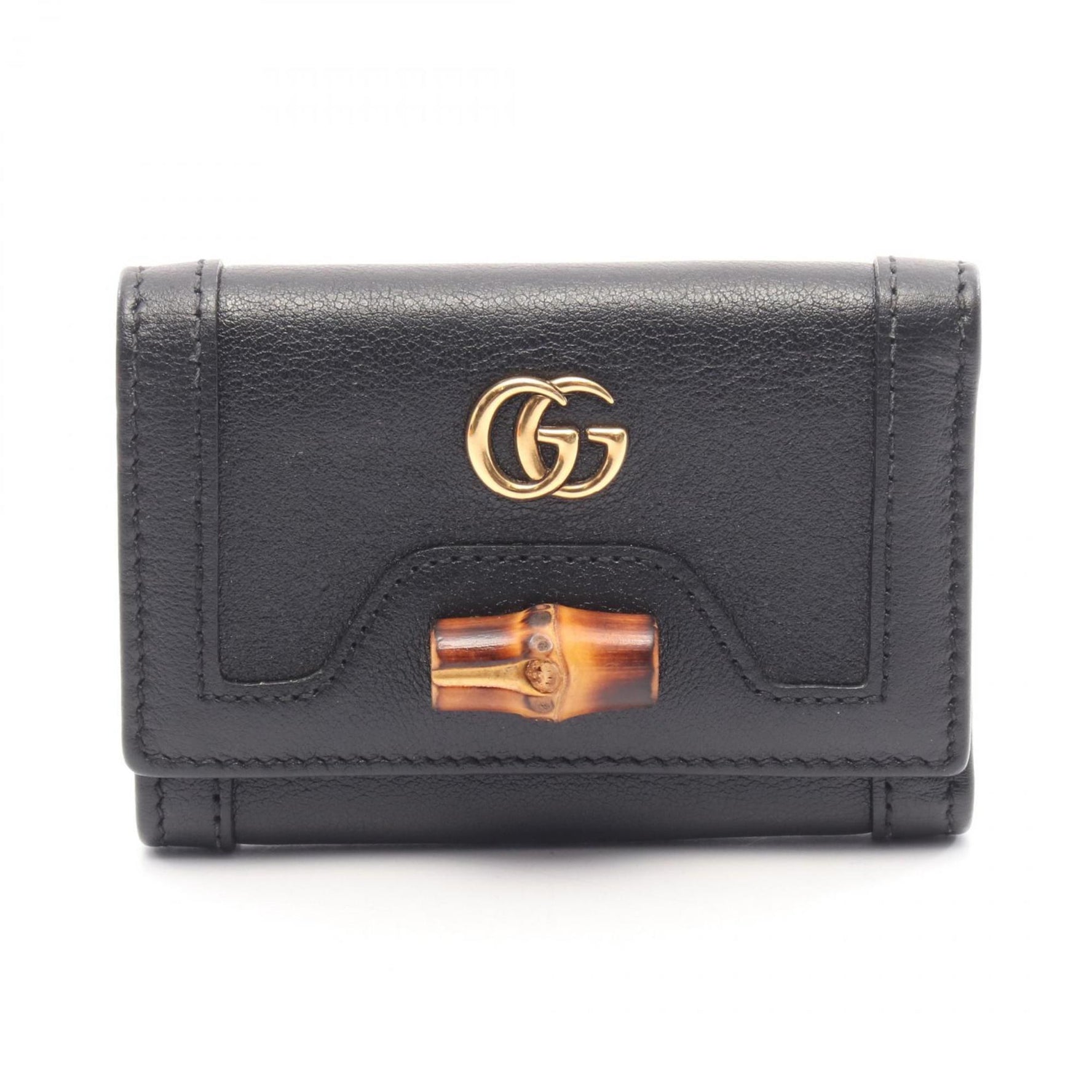 Gucci Diana Bamboo Trifold Wallet, Leather