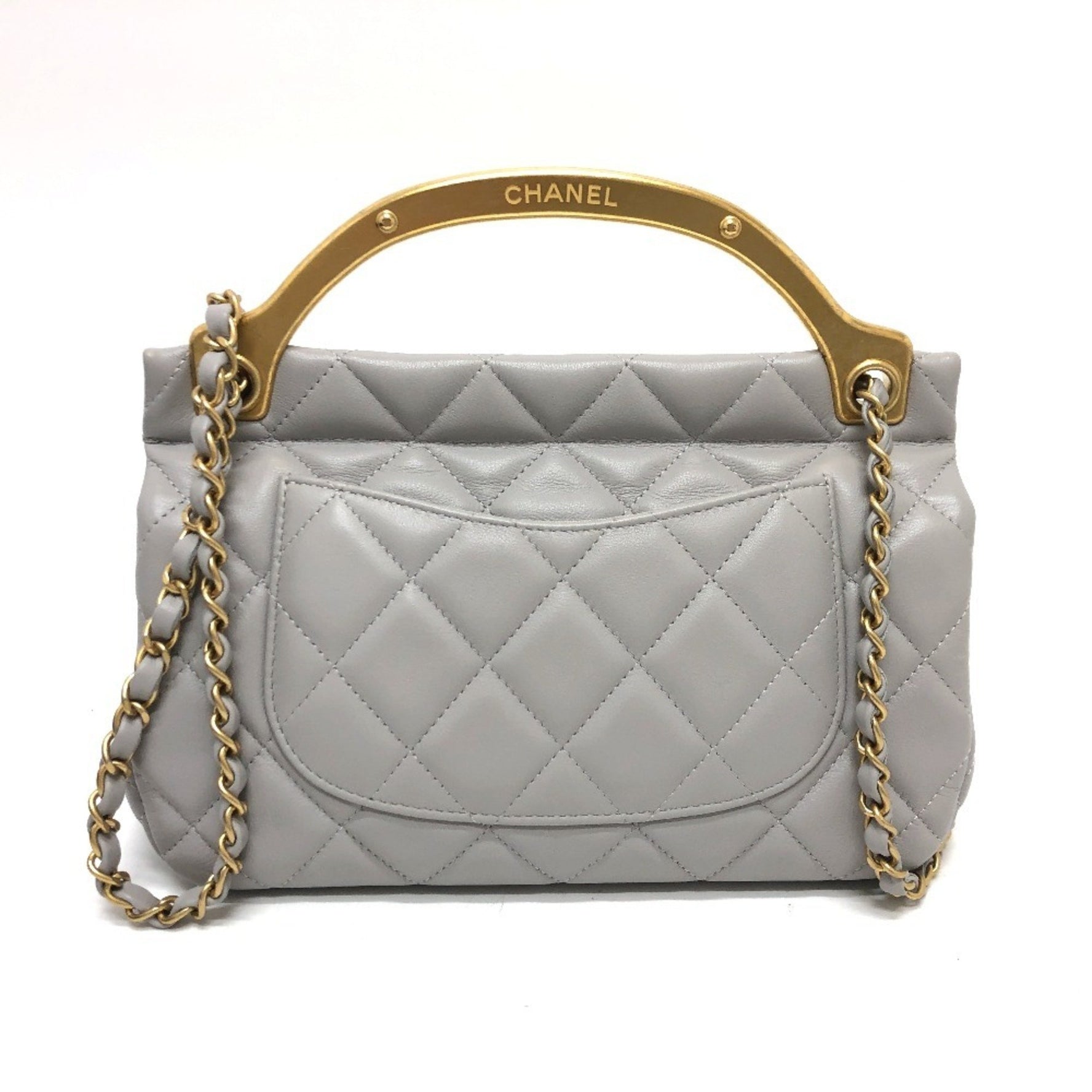 CHANEL Matelasse Handbag/Shoulder Bag in Lambskin, Like New
