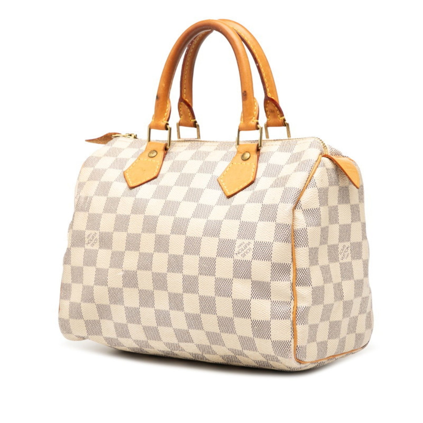 Louis Vuitton Damier Azur Speedy 25 Handbag/Mini Boston Bag Leather LOUIS VUITTON