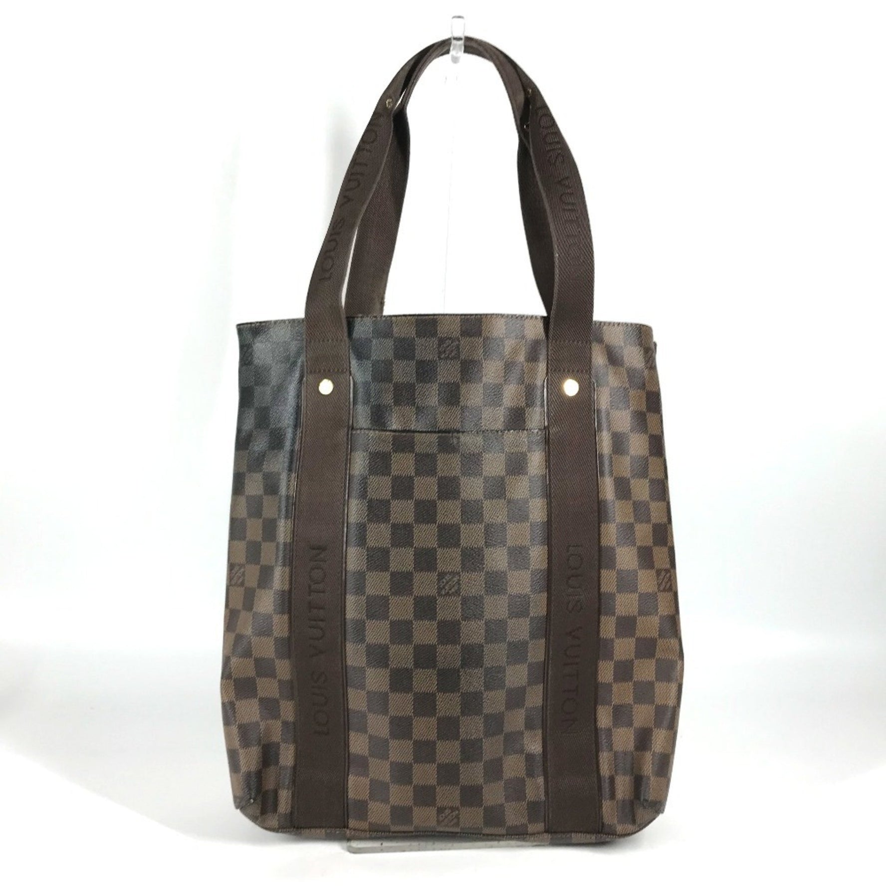 Louis Vuitton Damier Cabas Bobur Shoulder Bag Tote Canvas Ebene Brown