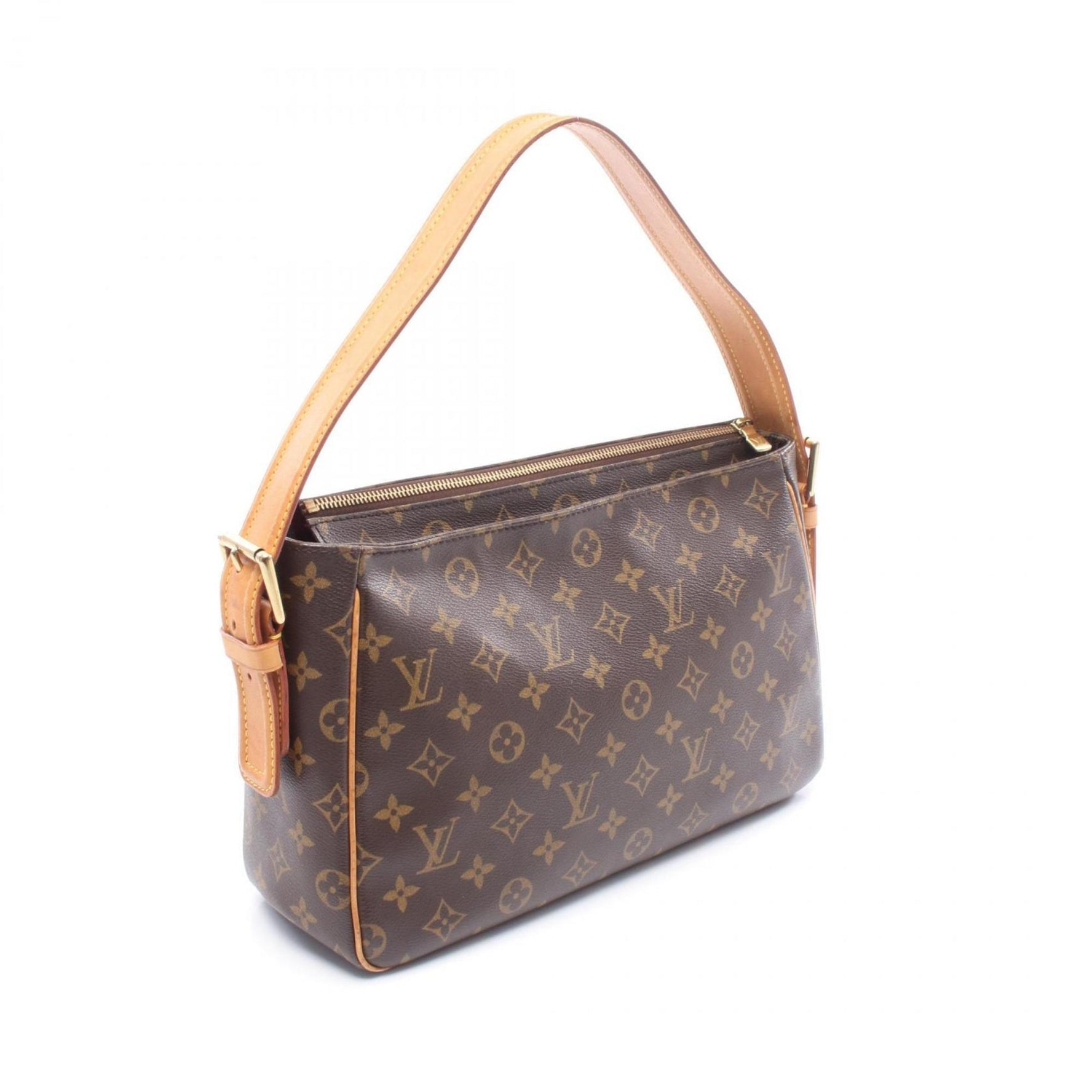 Louis Vuitton Viva Cite GM Shoulder Bag in Coated Canvas and Leather with Monogram Design