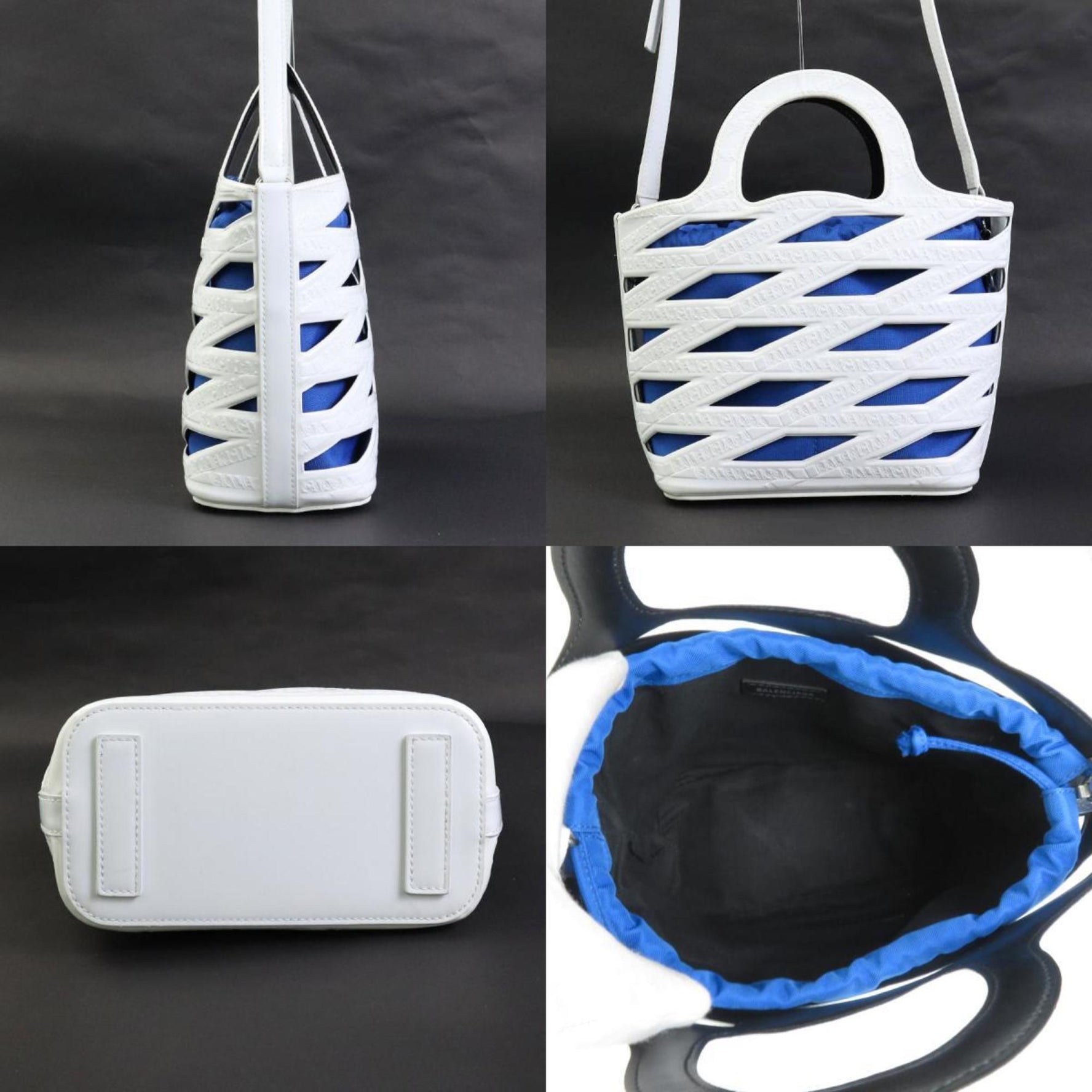 Balenciaga handbag diagonal shoulder bag patent leather ladies