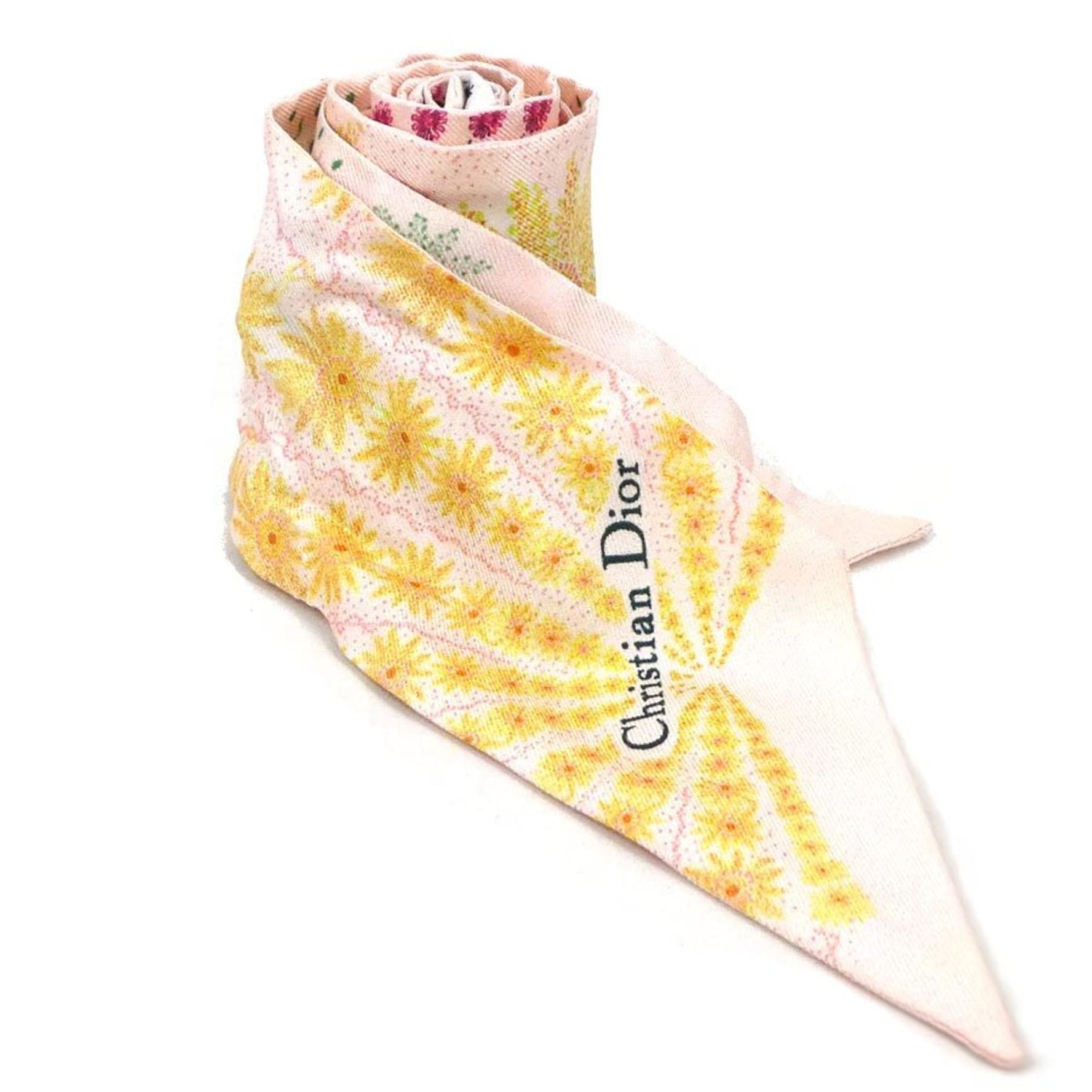 Christian Dior Scarf/Muffler Ribbons Silk